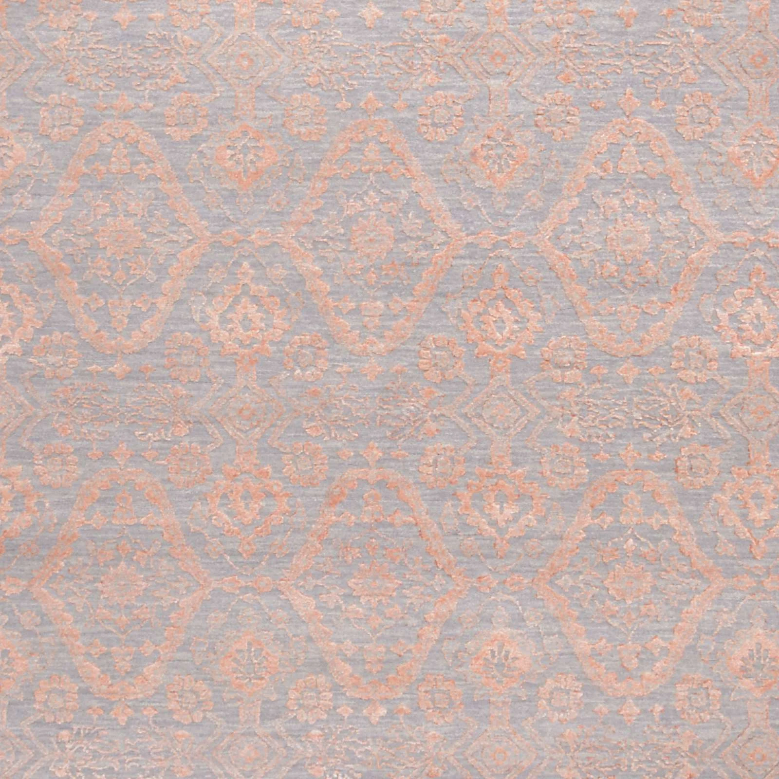 Indian Rug — hand-knotted, 247 × 305 cm, Wool & Silk