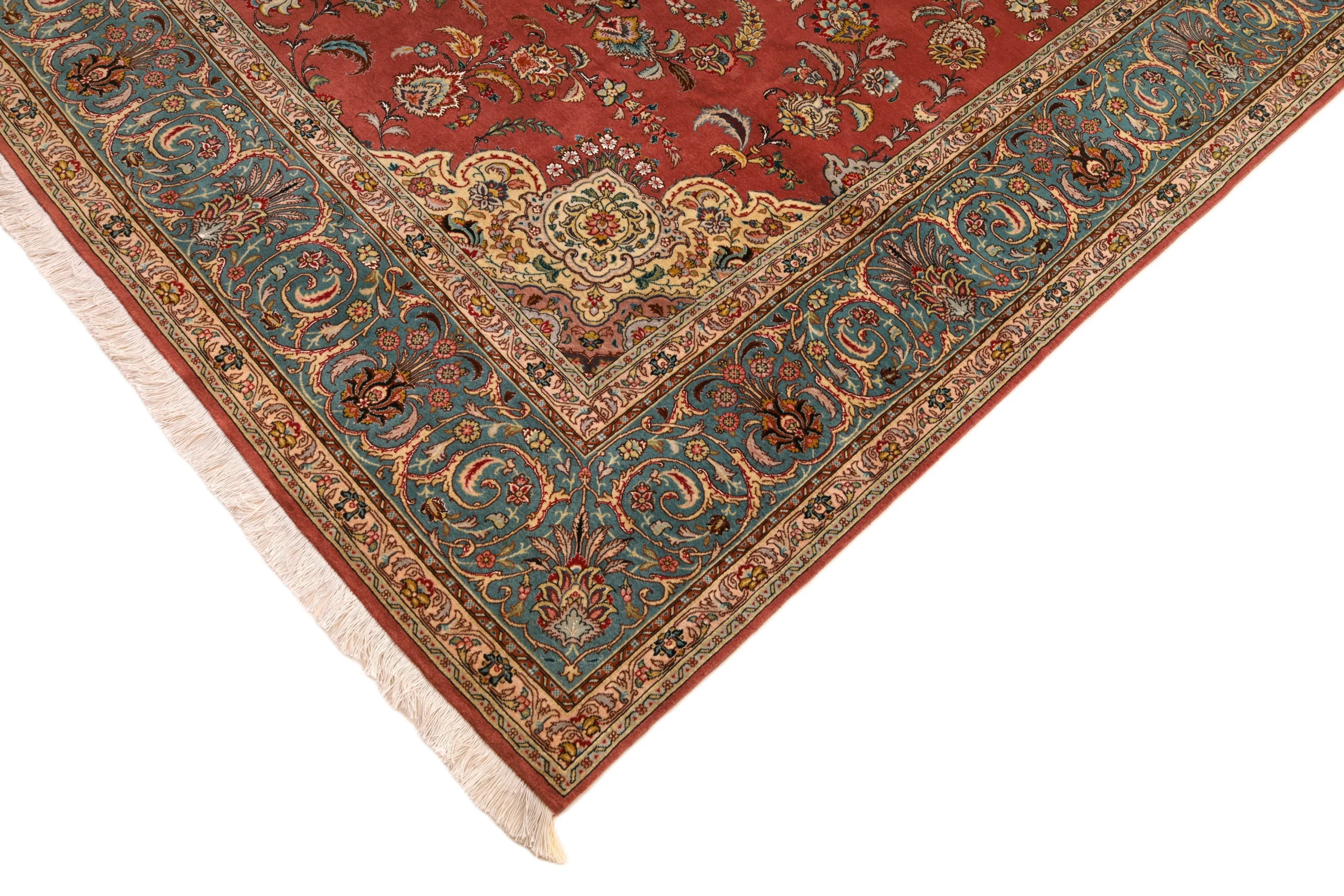 Tabriz Persian Rug 308 × 249 cm, Wool & Silk, hand-knotted