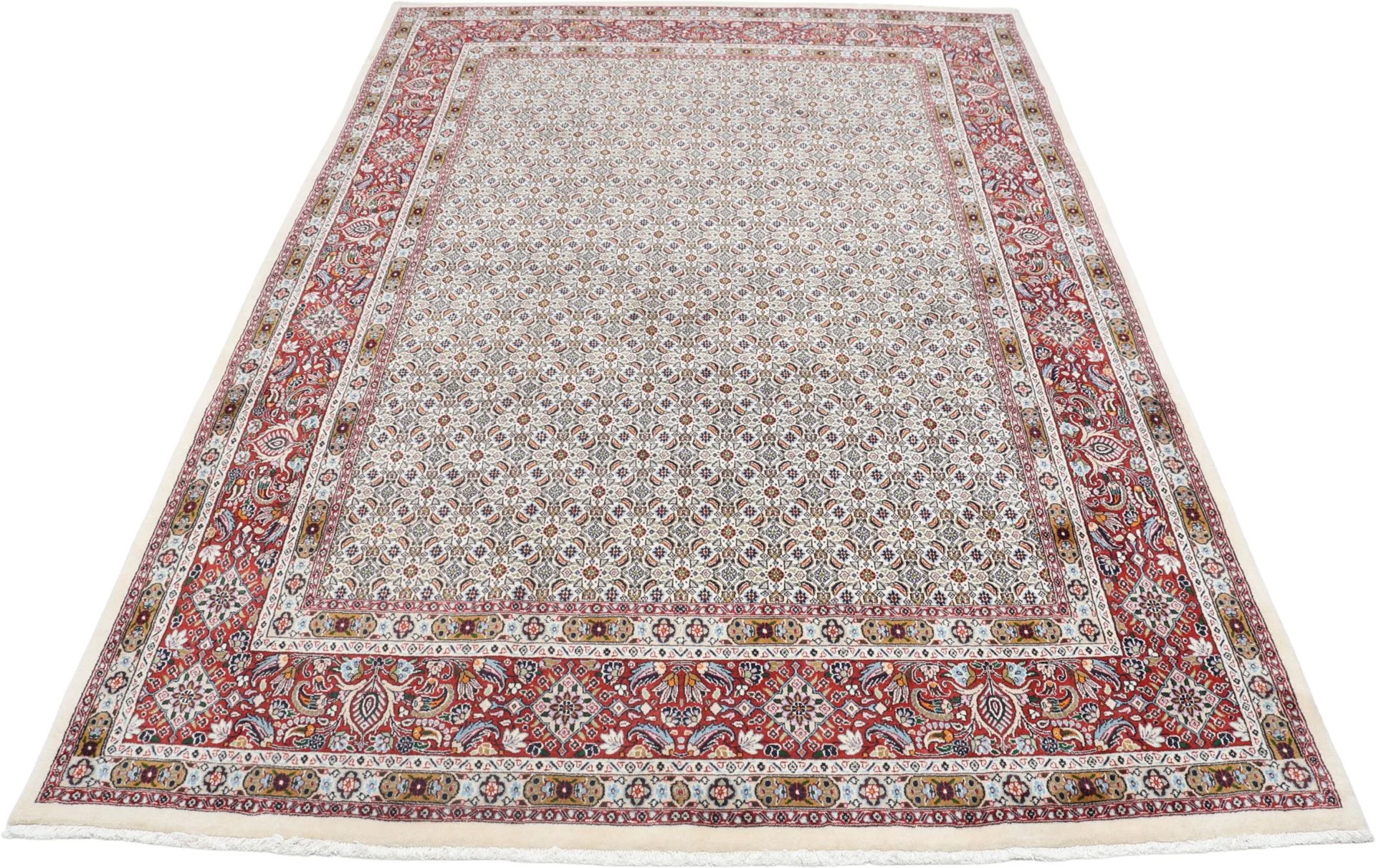 Moud Persian Rug — hand-knotted, 207 × 300 cm, Wool
