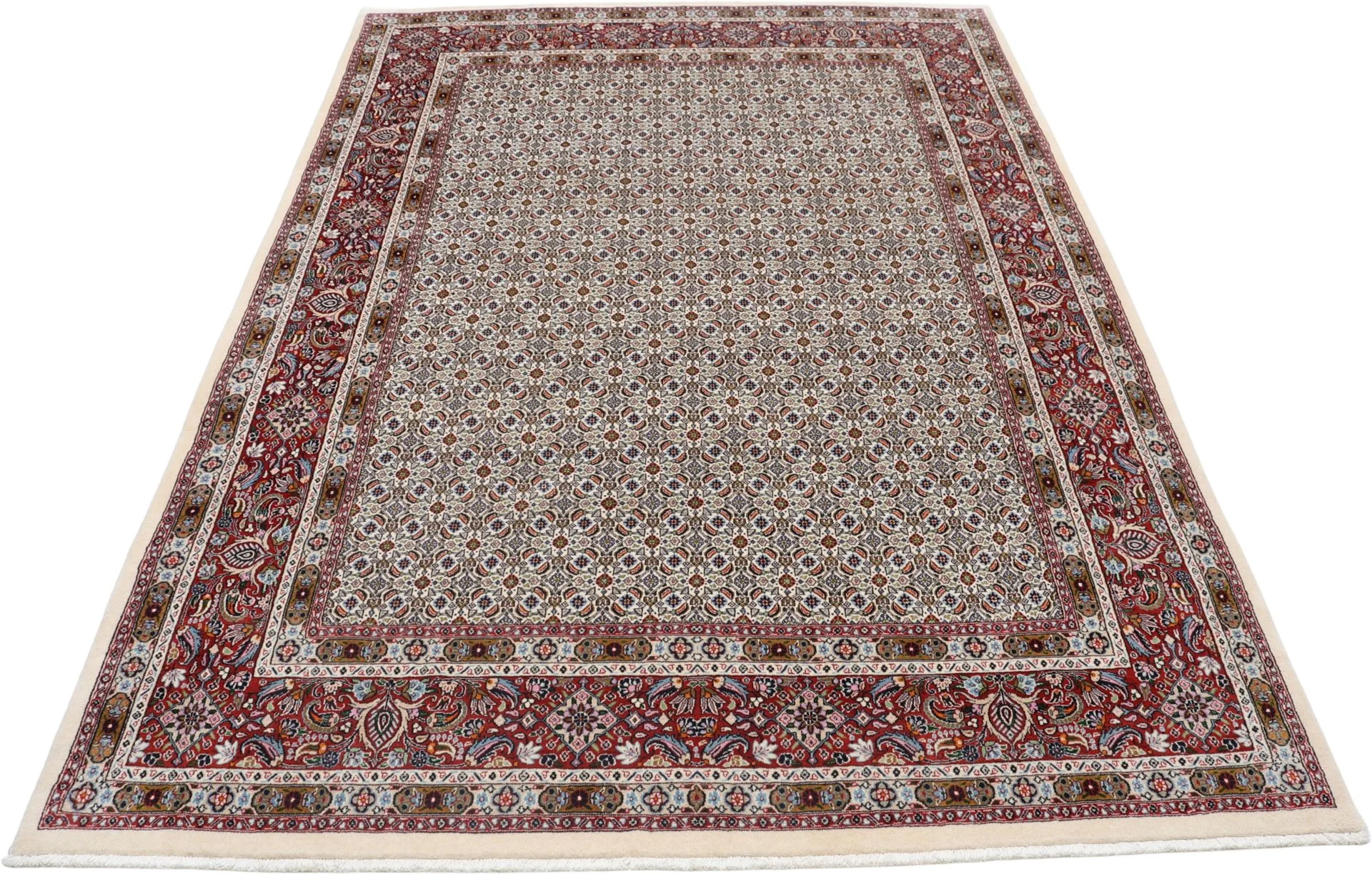Moud Persian Rug — hand-knotted, 207 × 300 cm, Wool