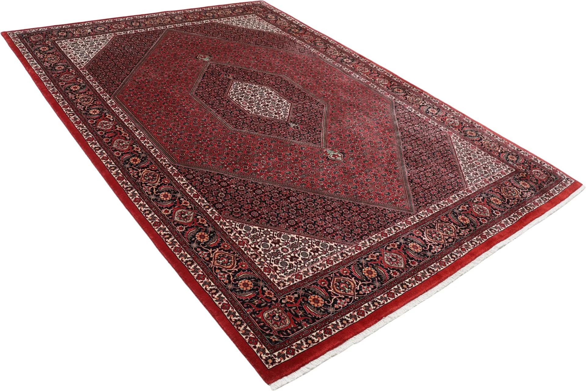 Bijar Persian Rug 203 × 295 cm, Wool & Silk, hand-knotted