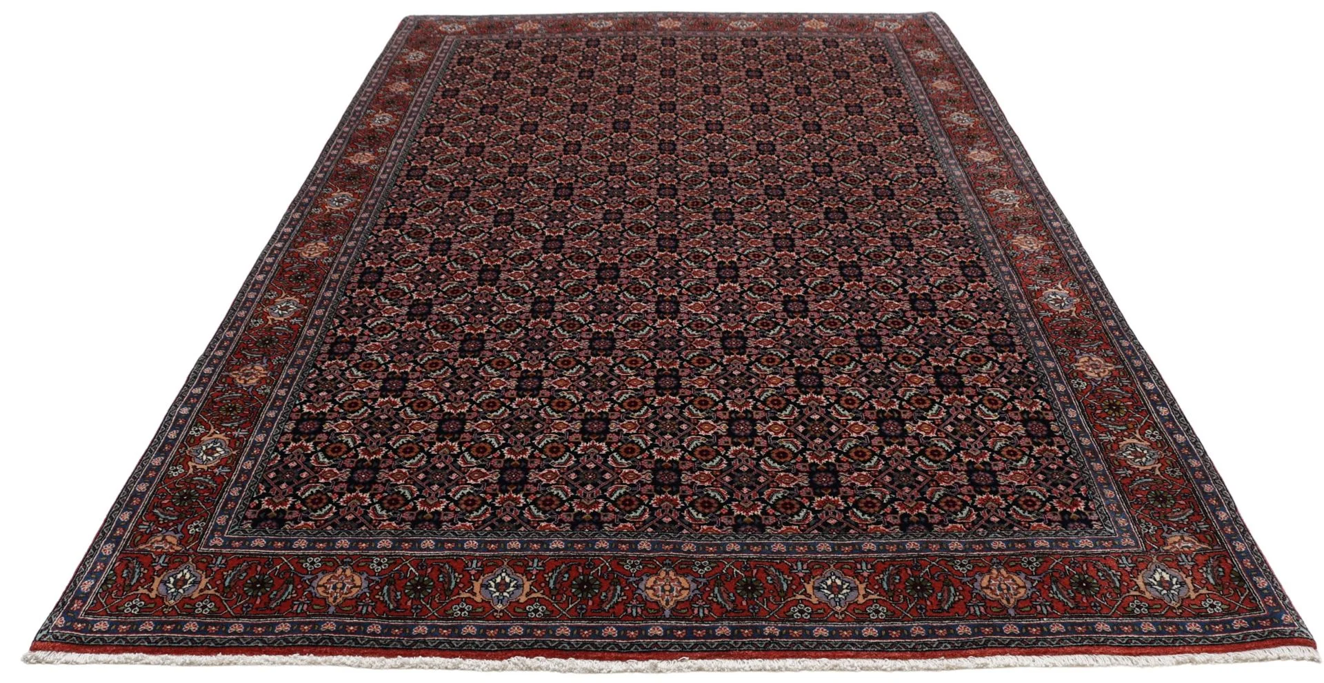 Hand-Knotted Wool Bijar Persian Rug, 170 × 264 cm