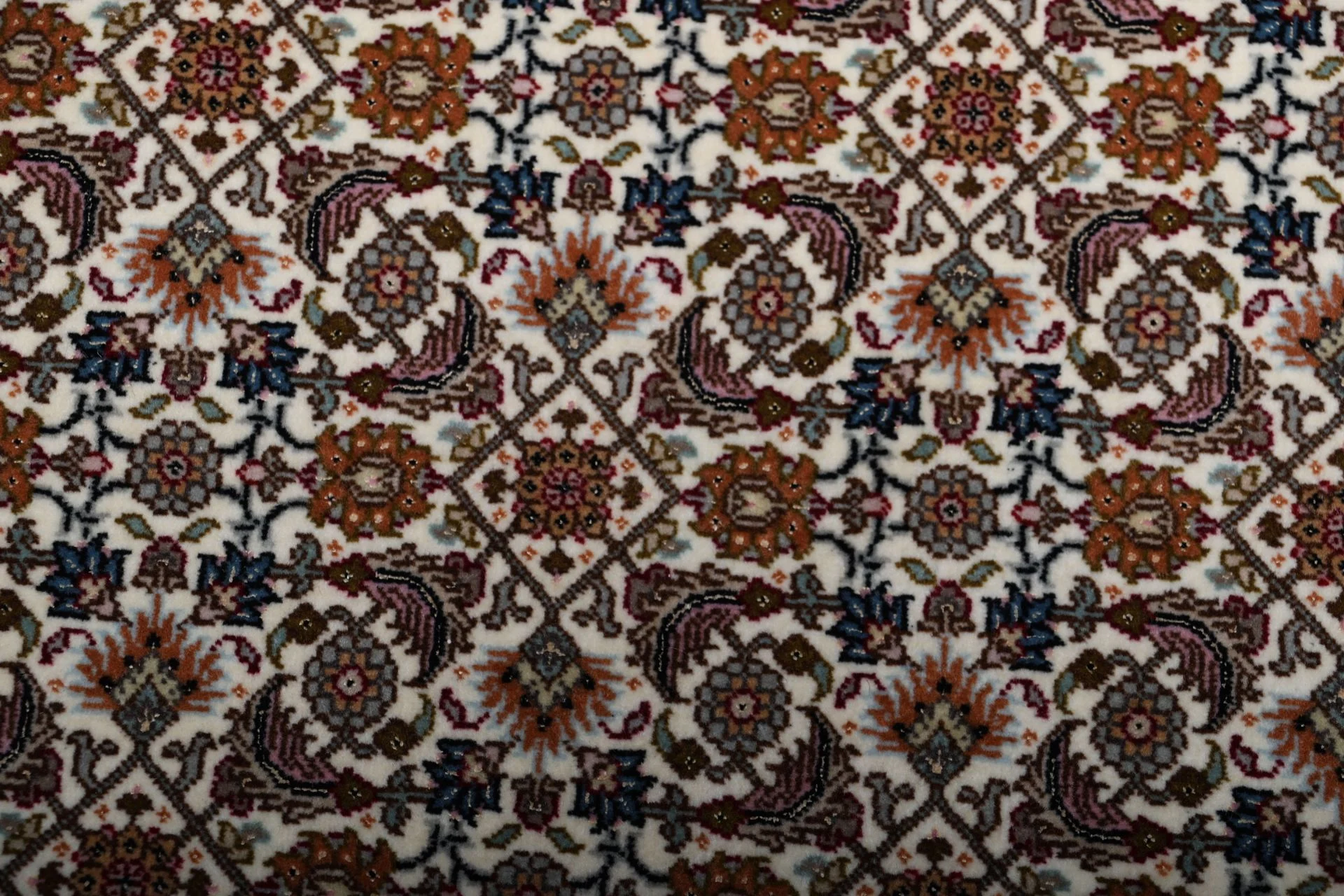 Hand-Knotted Wool & Silk Tabriz Persian Rug, 202 × 246 cm