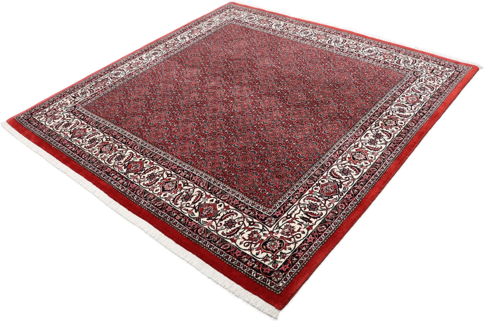 Bijar Persian Rug 205 × 208 cm, Wool & Silk, hand-knotted
