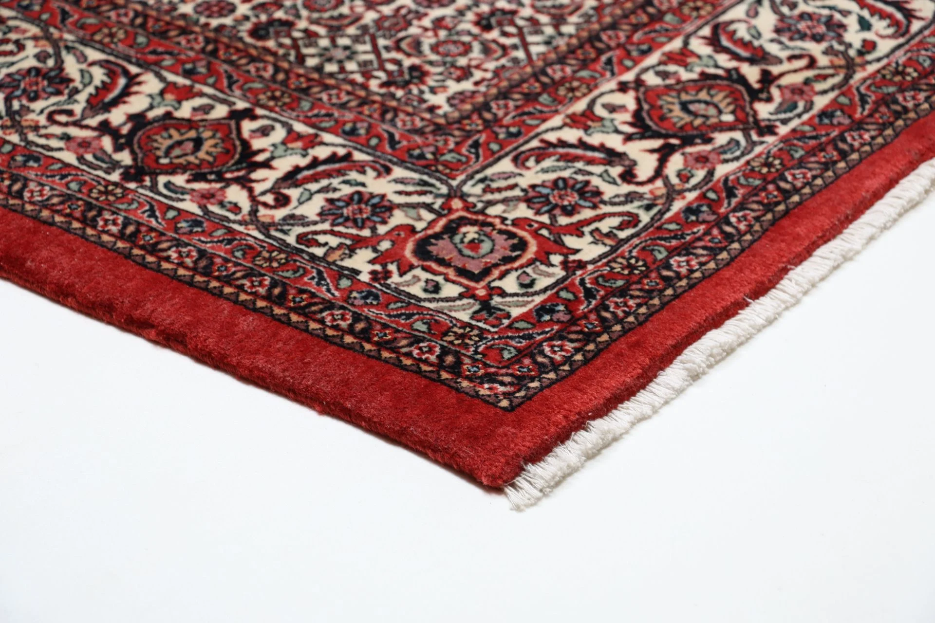 Hand-Knotted Wool & Silk Bijar Persian Rug, 173 × 250 cm