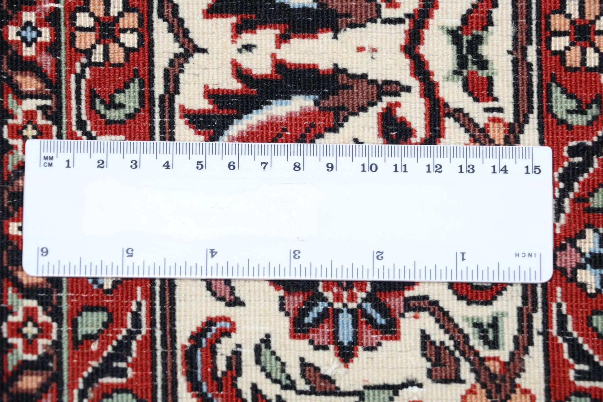 Hand-Knotted Wool & Silk Bijar Persian Rug, 173 × 250 cm