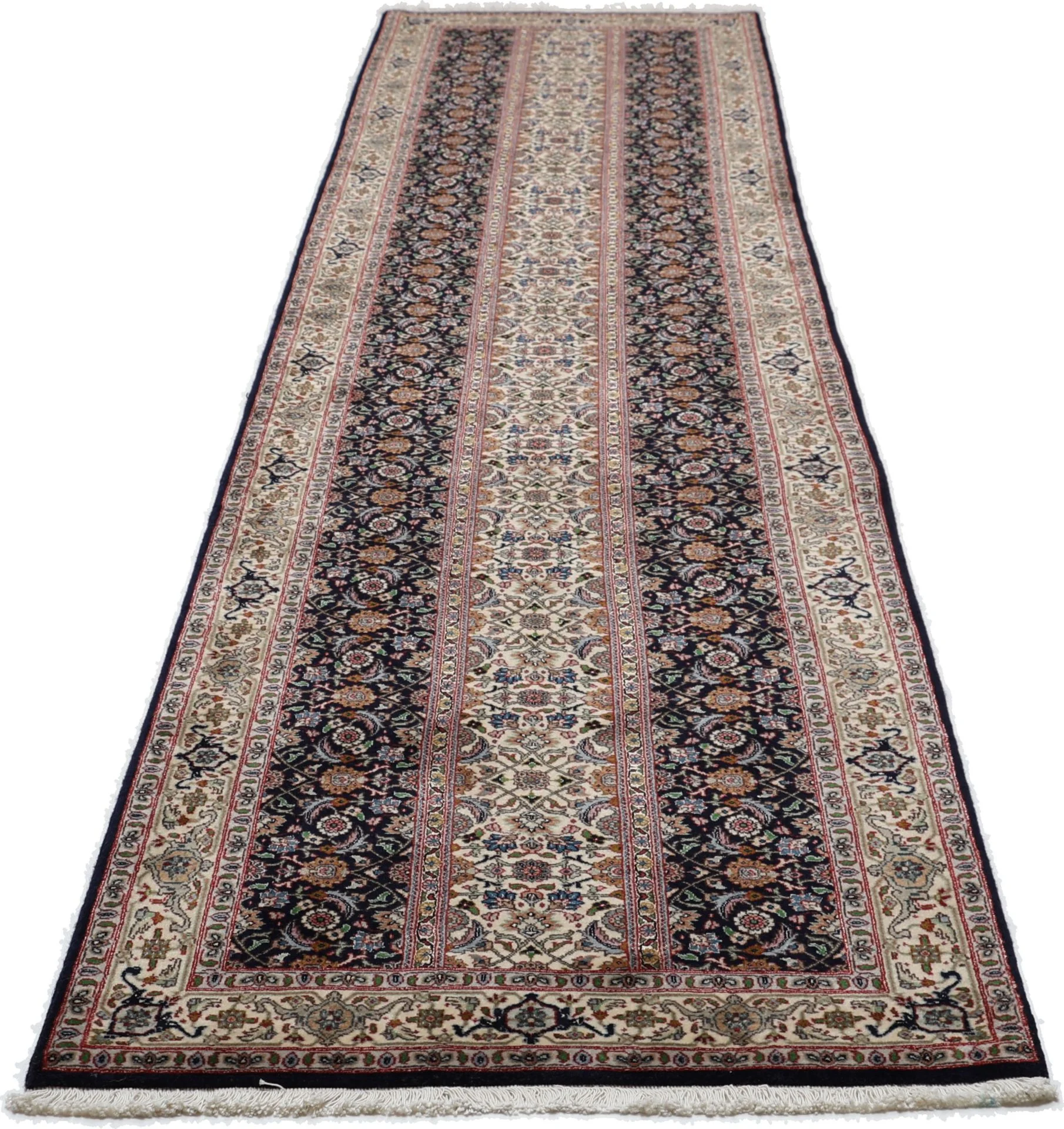 Tabriz Persian Rug 79 × 345 cm, Wool & Silk, hand-knotted