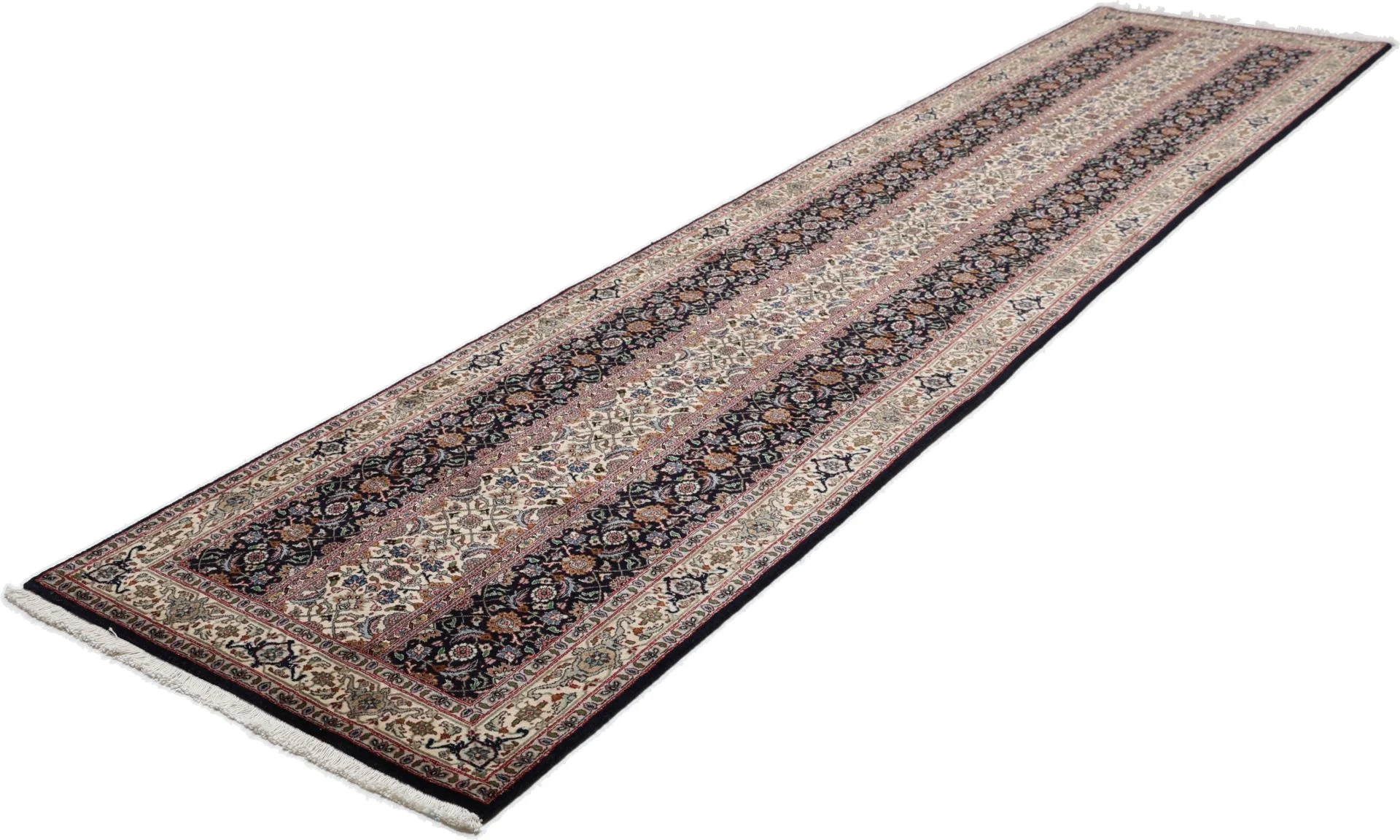 Tabriz Persian Rug 79 × 345 cm, Wool & Silk, hand-knotted