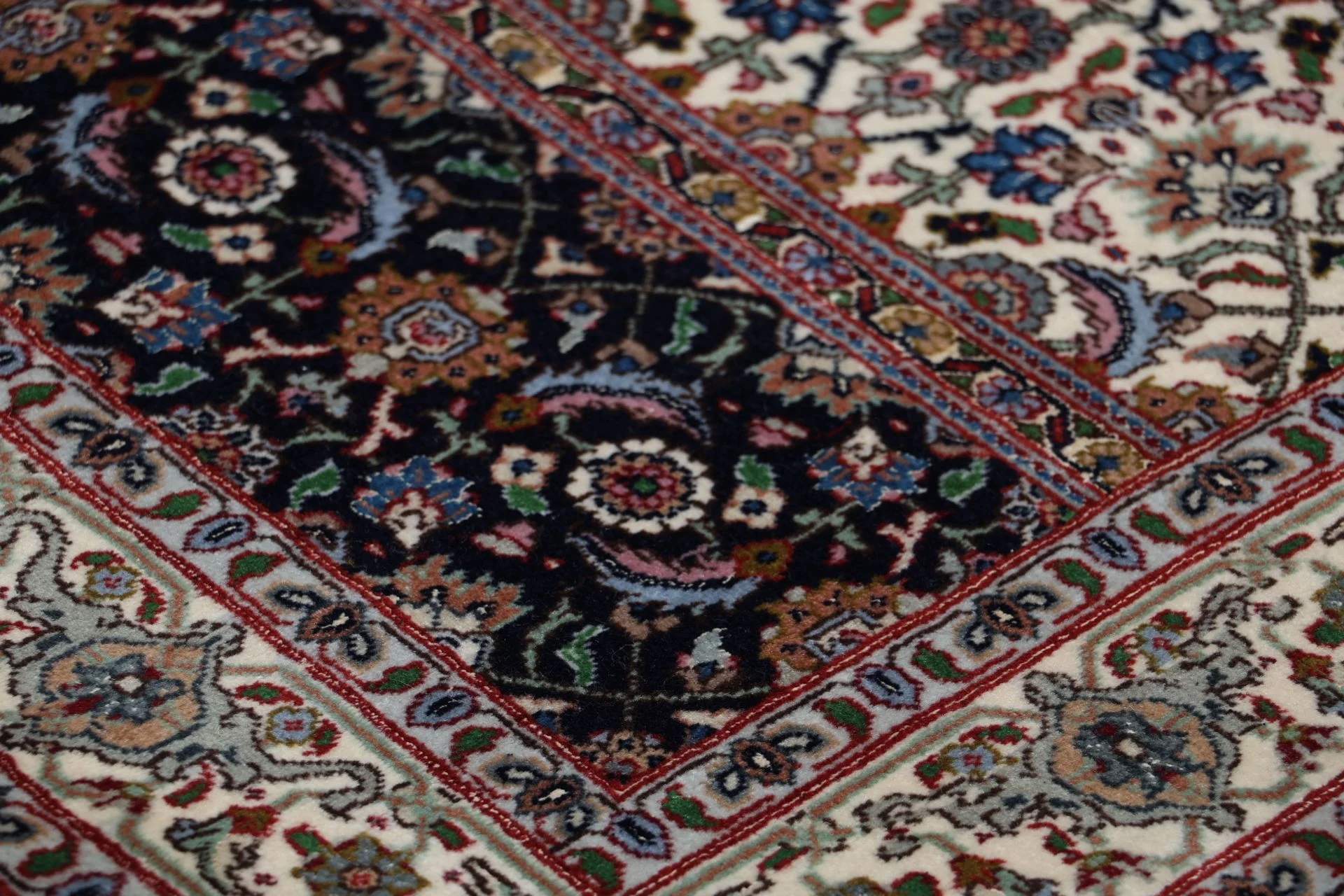 Tabriz Persian Rug 79 × 345 cm, Wool & Silk, hand-knotted