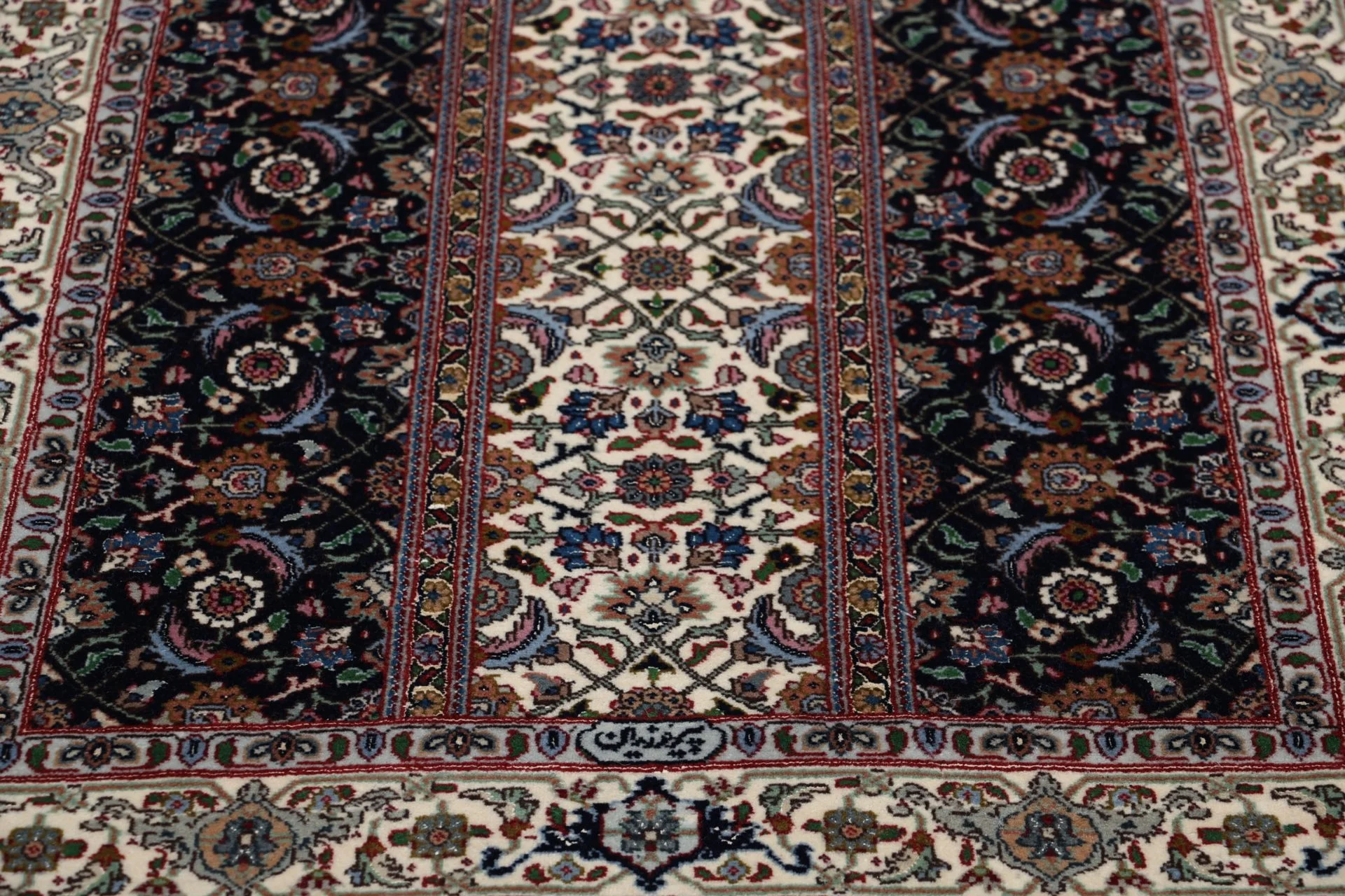 Tabriz Persian Rug 79 × 345 cm, Wool & Silk, hand-knotted
