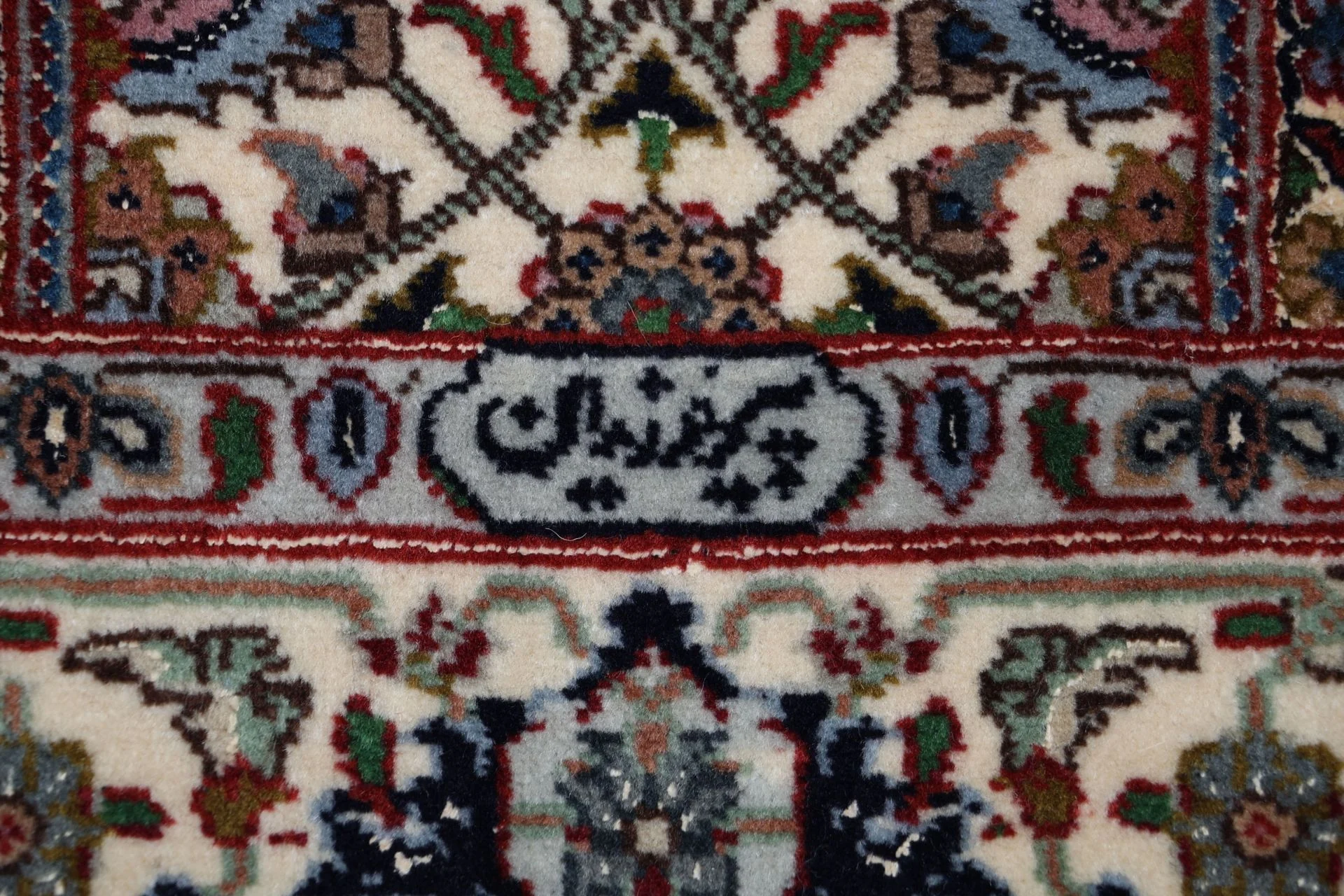 Tabriz Persian Rug 79 × 345 cm, Wool & Silk, hand-knotted