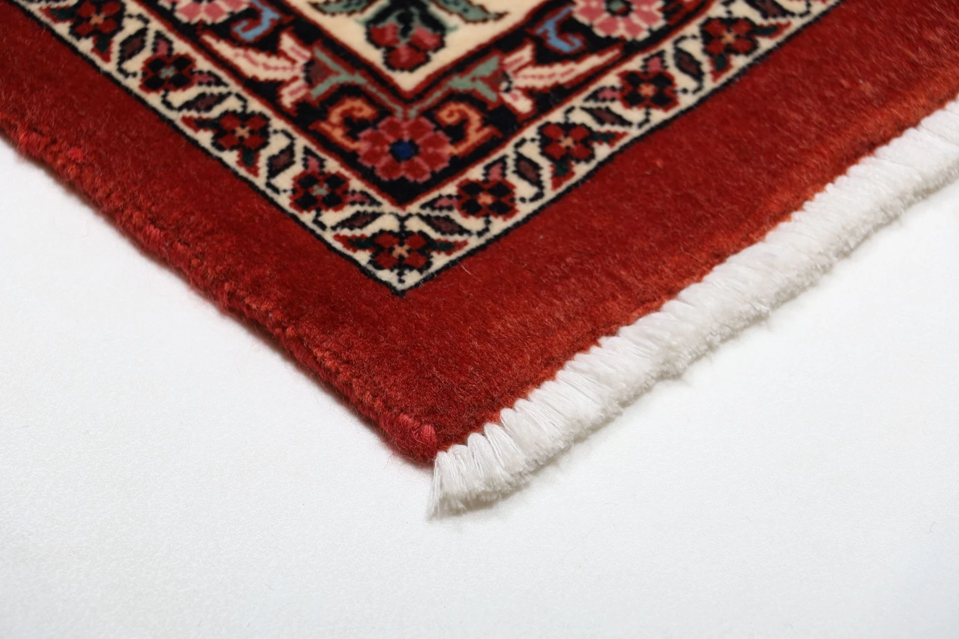 Hand-Knotted Wool & Silk Bijar Persian Rug, 205 × 215 cm