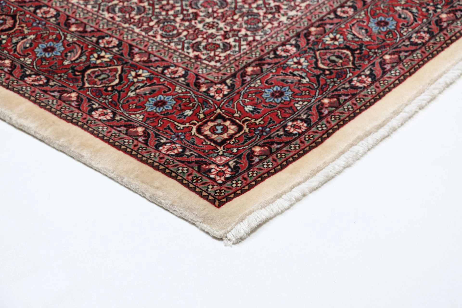 Hand-Knotted Wool & Silk Bijar Persian Rug, 178 × 240 cm