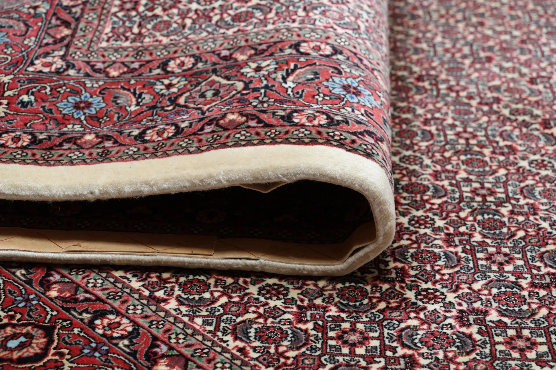 Hand-Knotted Wool & Silk Bijar Persian Rug, 178 × 240 cm