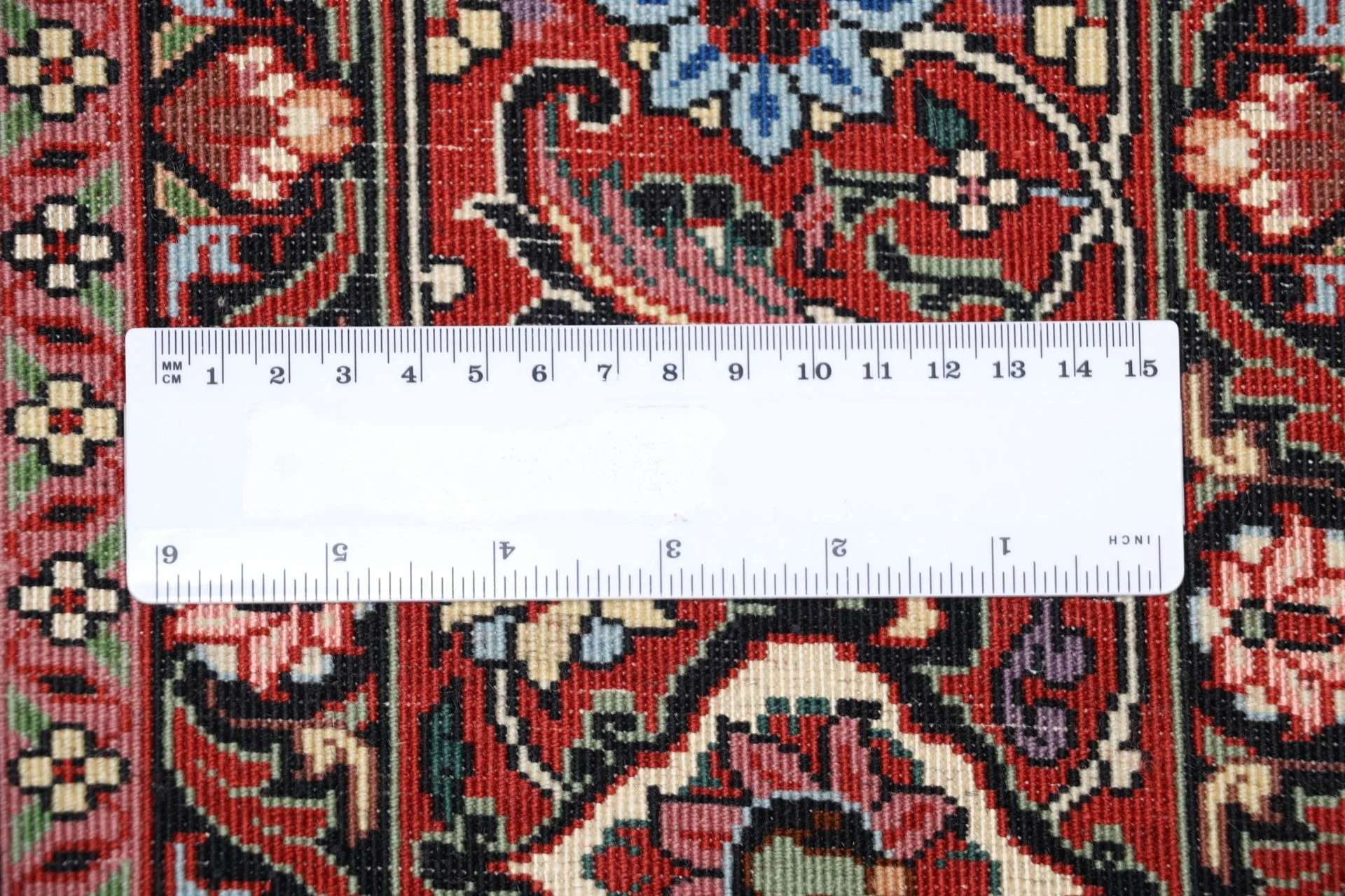 Hand-Knotted Wool & Silk Bijar Persian Rug, 178 × 240 cm