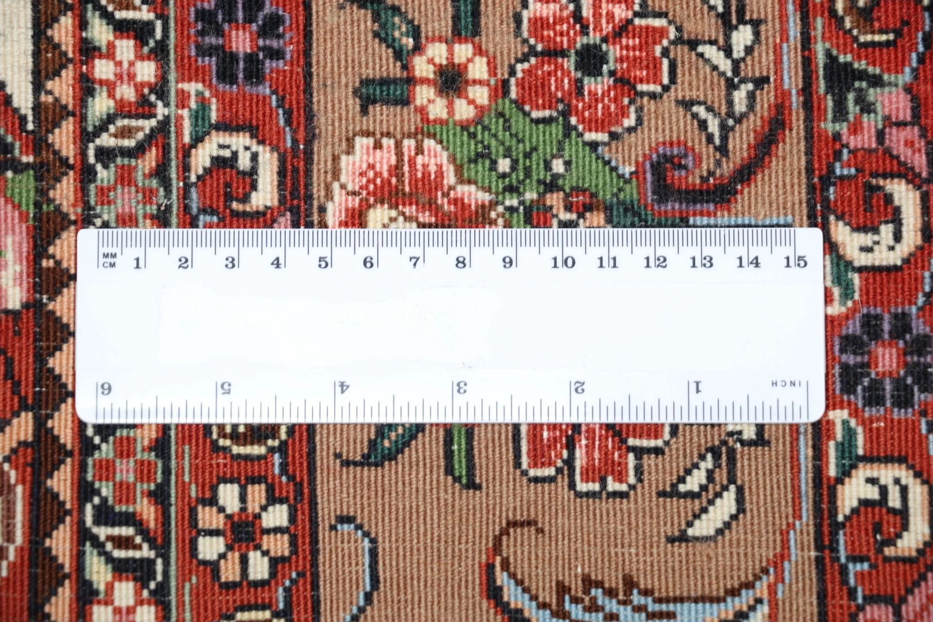 Hand-Knotted Wool & Silk Bijar Persian Rug, 175 × 248 cm