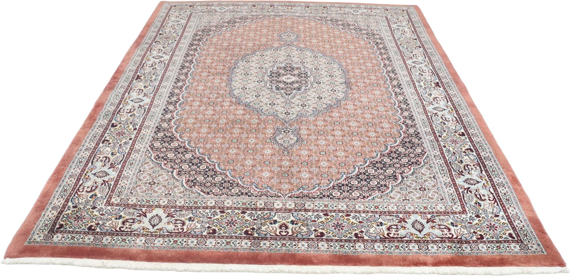 Moud Persian Rug 178 × 235 cm, Wool & Silk, hand-knotted