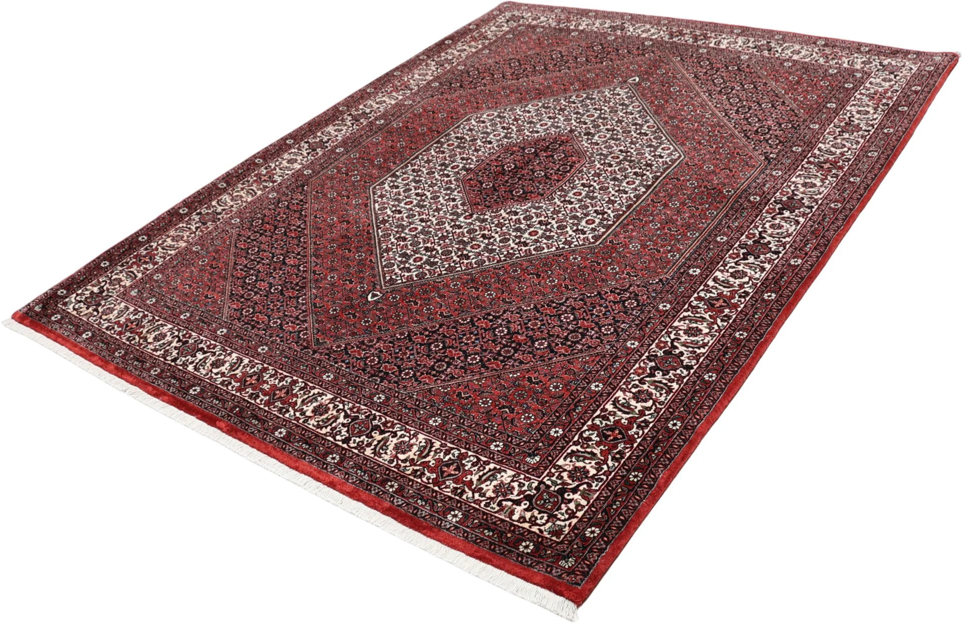Bijar Persian Rug 177 × 236 cm, Wool & Silk, hand-knotted