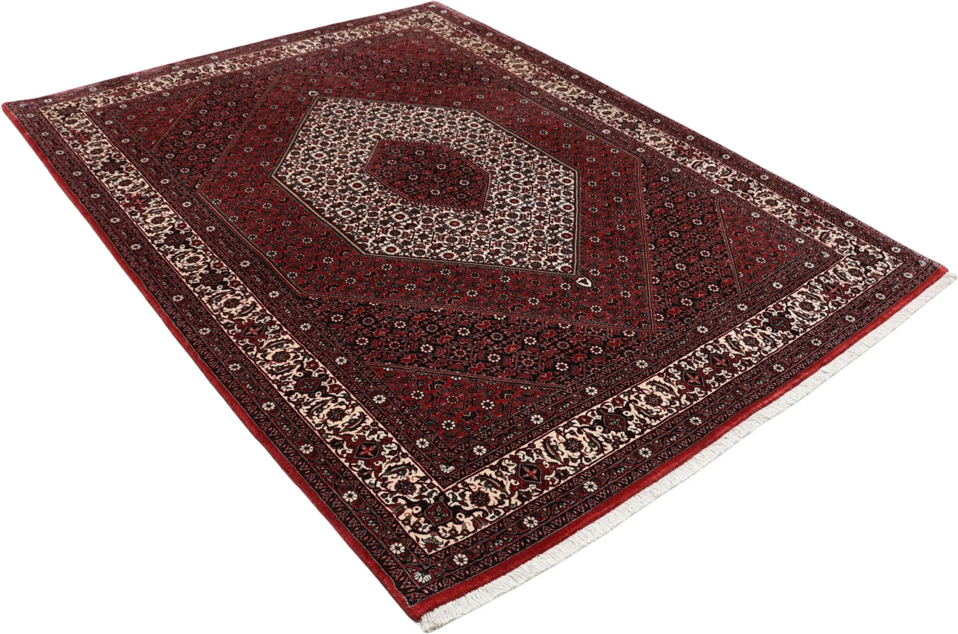 Bijar Persian Rug 177 × 236 cm, Wool & Silk, hand-knotted