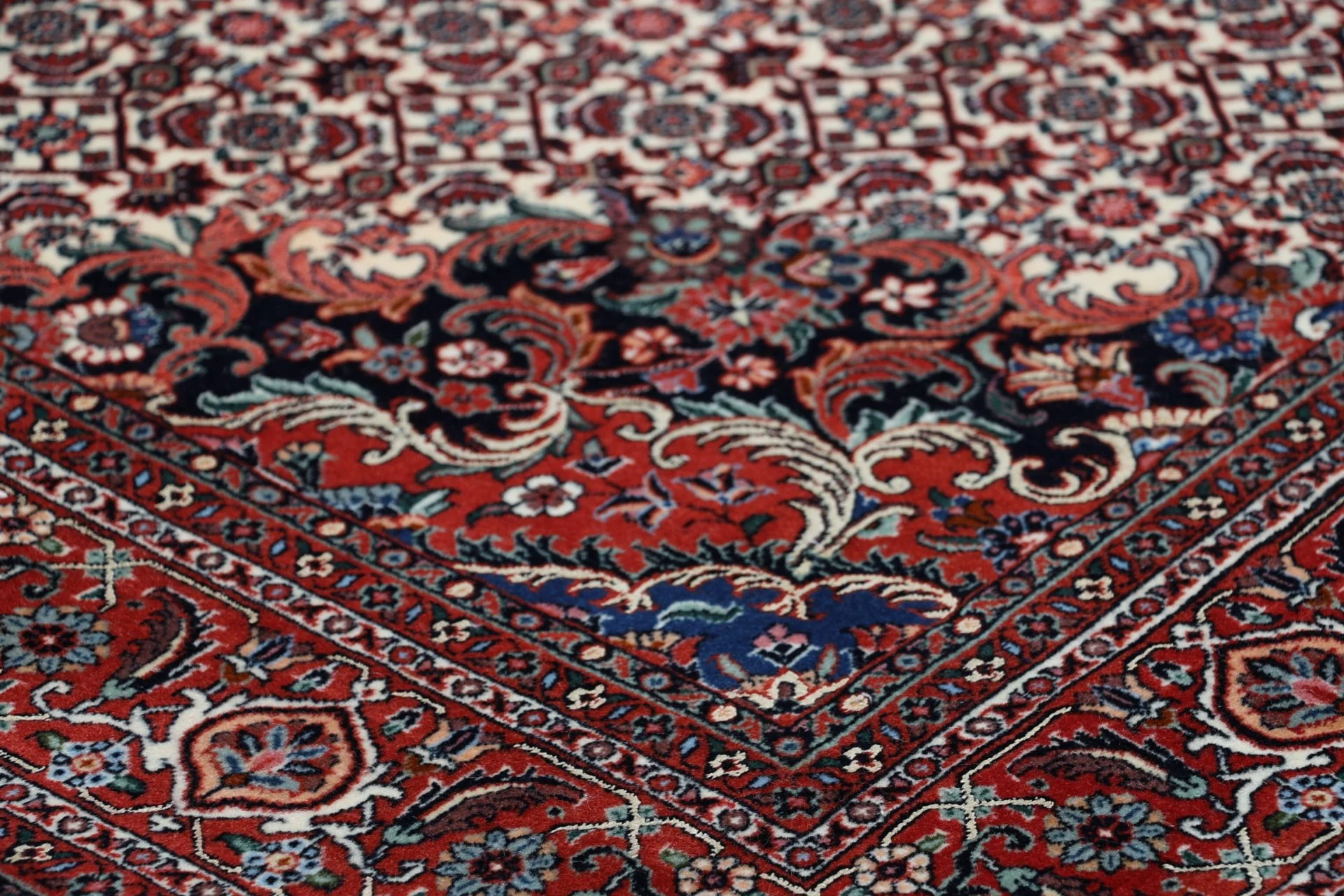 Hand-Knotted Wool & Silk Bijar Persian Rug, 175 × 255 cm