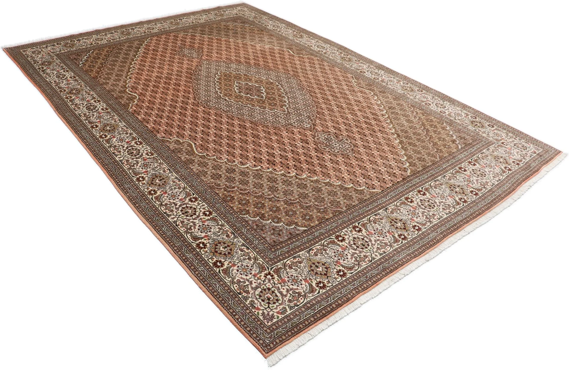 Tabriz Persian Rug 248 × 354 cm, Wool & Silk, hand-knotted