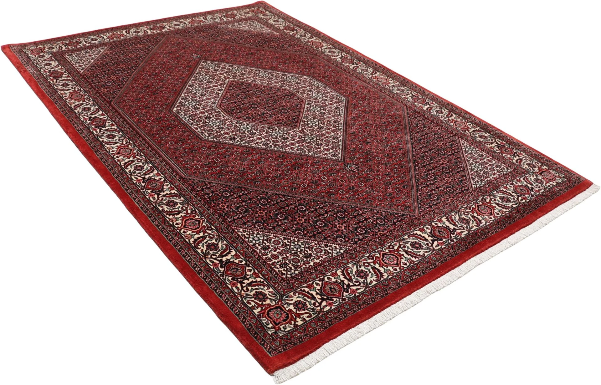 Bijar Persian Rug — hand-knotted, 170 × 245 cm, Wool & Silk