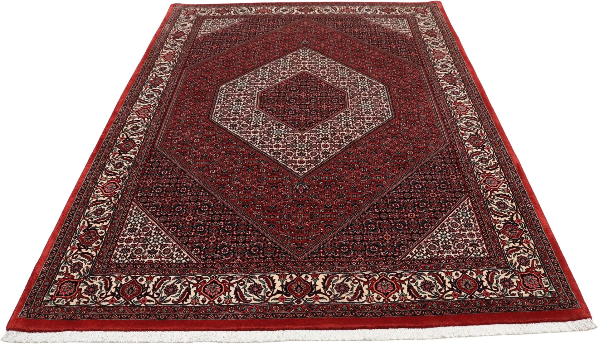 Bijar Persian Rug — hand-knotted, 170 × 245 cm, Wool & Silk