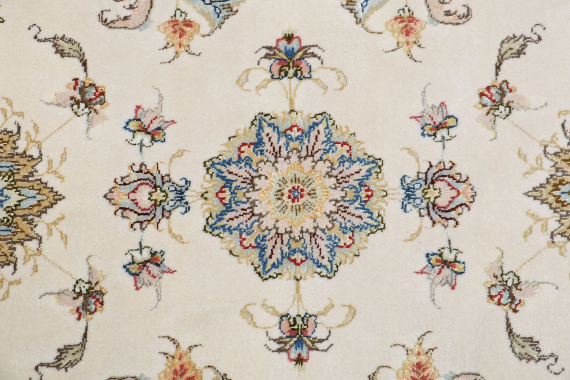 Hand-Knotted Wool & Silk Tabriz Persian Rug, 230 × 285 cm