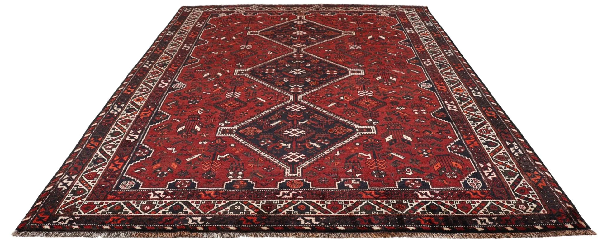 perserteppich-gashghai-230-x-310-cm-schurwolle-handgeknupft-5 Hand-Knotted Wool Qashqai Persian Rug, 230 × 310 cm