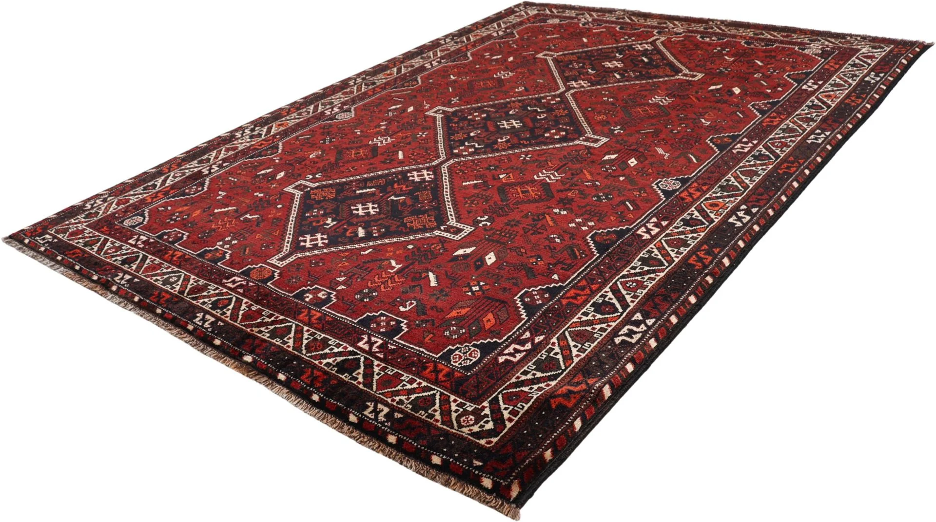 perserteppich-gashghai-230-x-310-cm-schurwolle-handgeknupft-7 Hand-Knotted Wool Qashqai Persian Rug, 230 × 310 cm