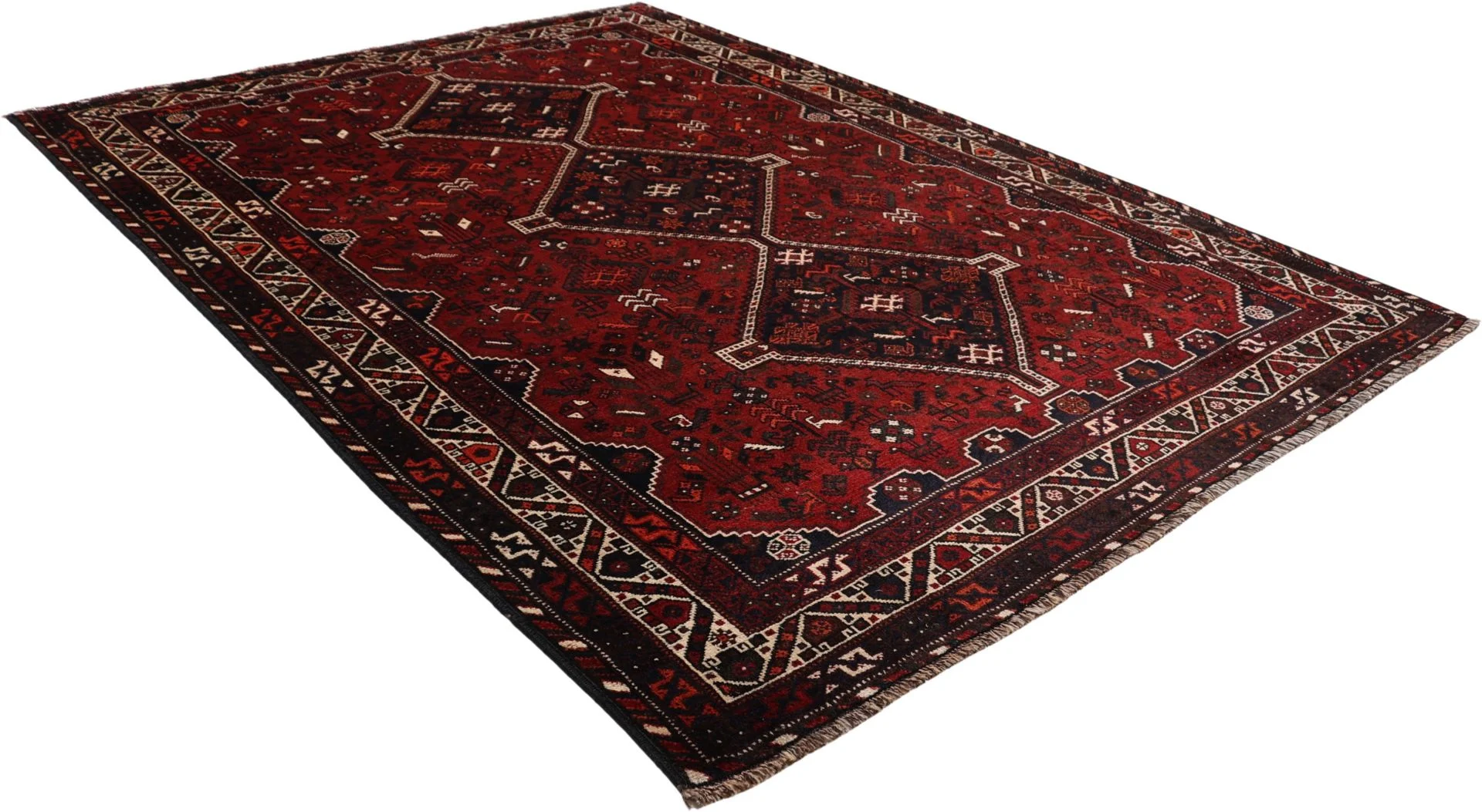 perserteppich-gashghai-230-x-310-cm-schurwolle-handgeknupft-9 Hand-Knotted Wool Qashqai Persian Rug, 230 × 310 cm