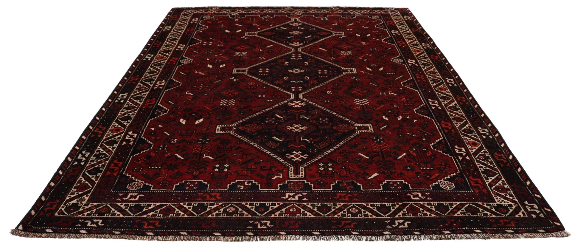 perserteppich-gashghai-230-x-310-cm-schurwolle-handgeknupft-15 Hand-Knotted Wool Qashqai Persian Rug, 230 × 310 cm