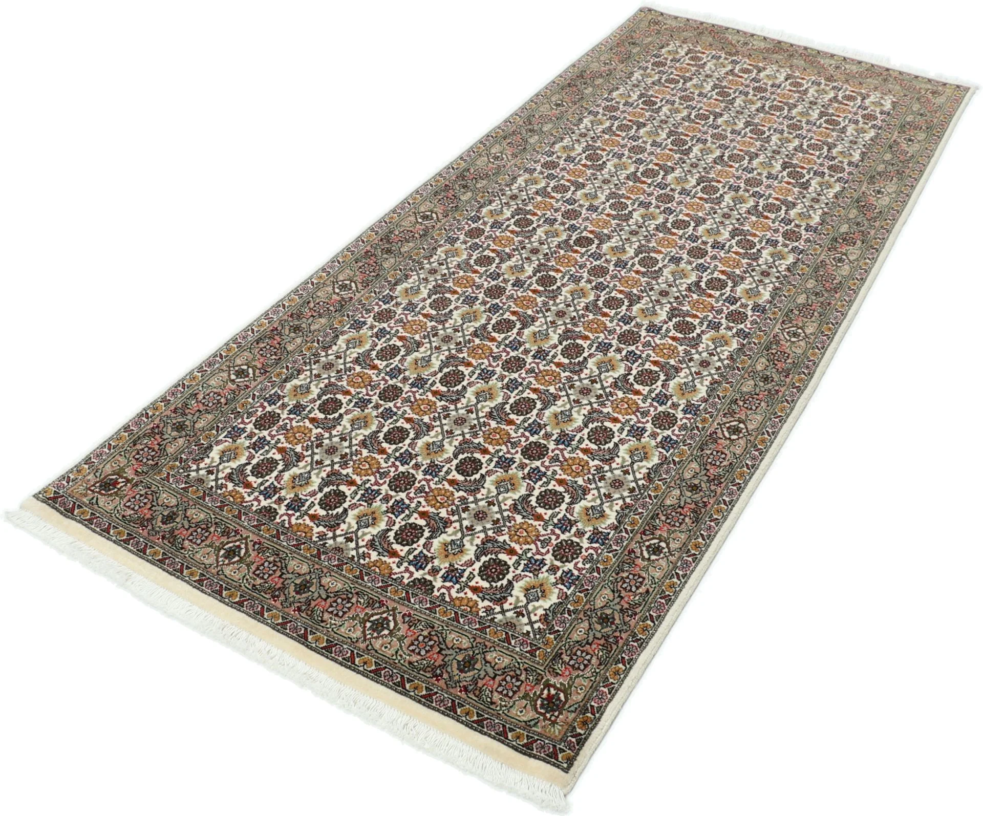 Tabriz Persian Rug 78 × 200 cm, Wool, hand-knotted