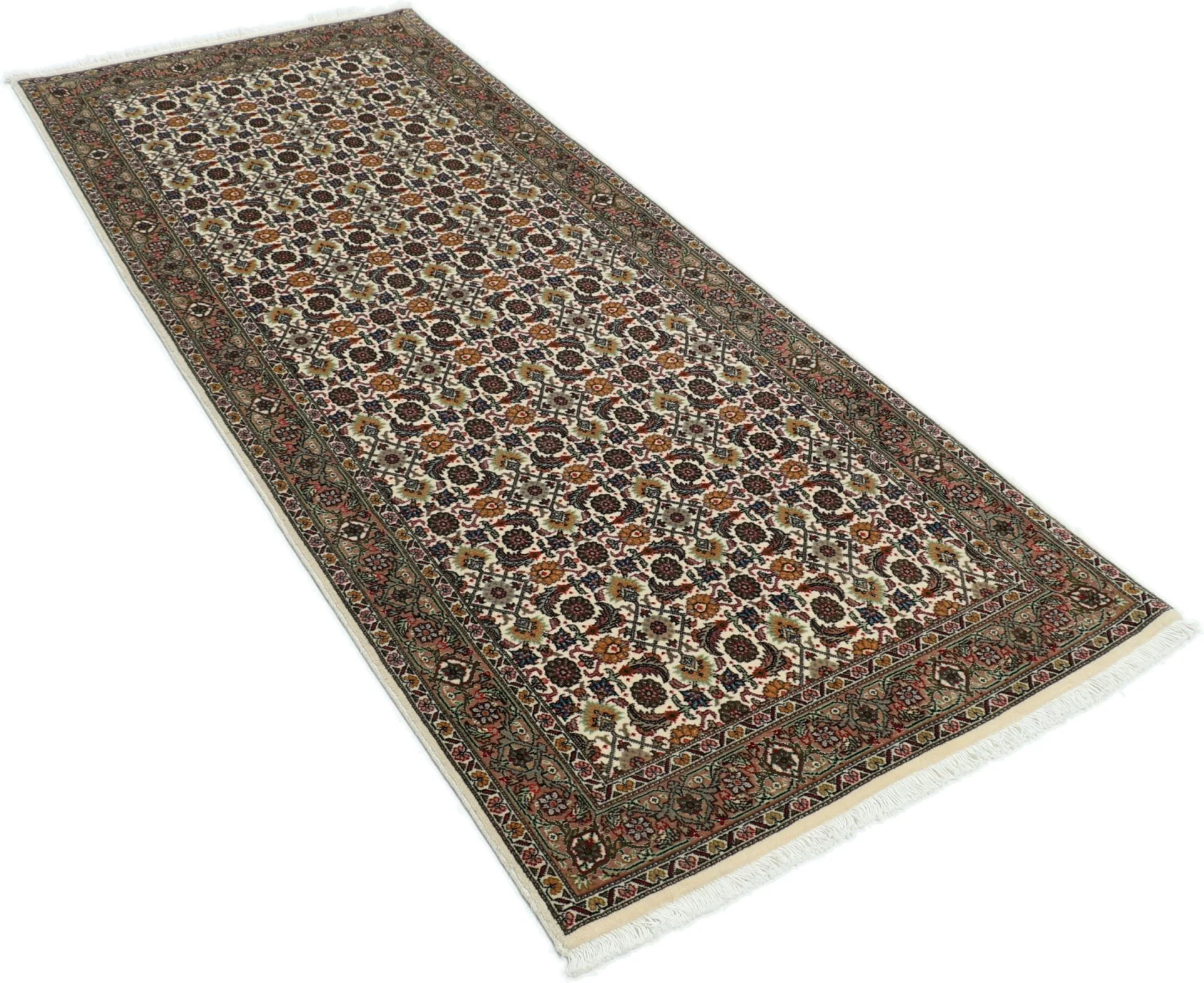Tabriz Persian Rug 78 × 200 cm, Wool, hand-knotted