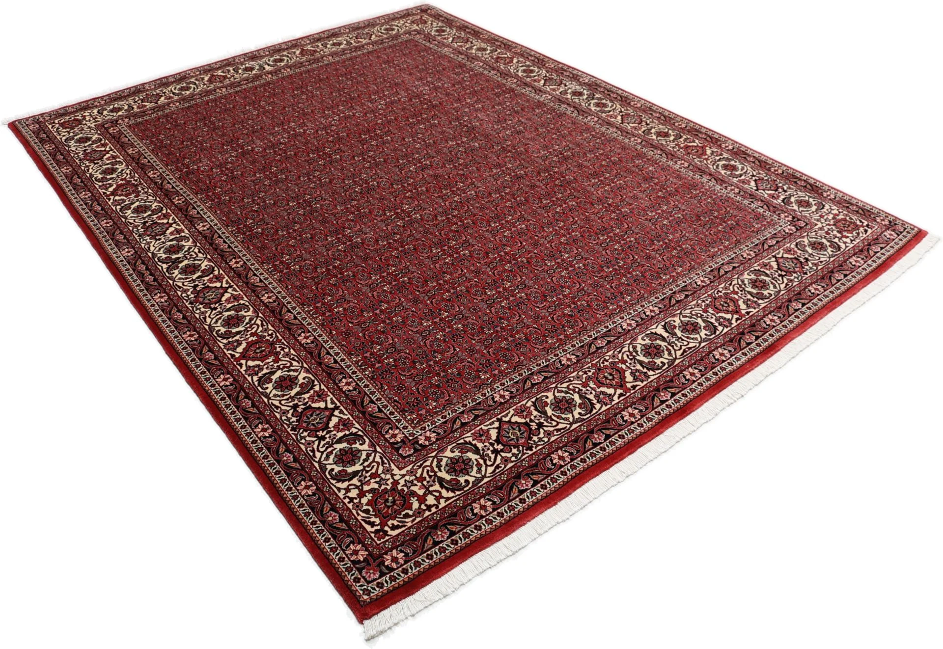 Bijar Persian Rug — hand-knotted, 201 × 262 cm, Wool & Silk
