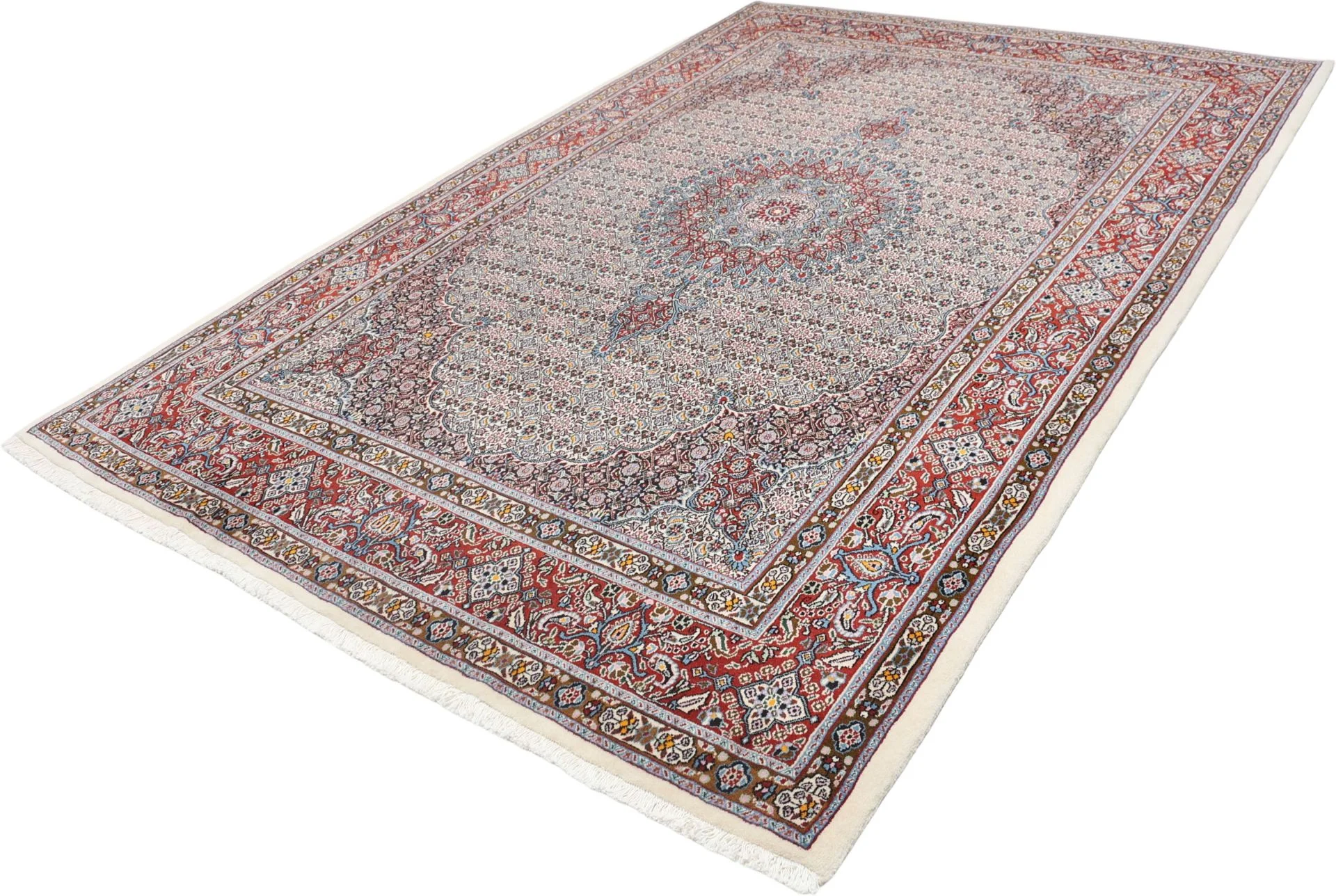 perserteppich-moud-205-x-305-cm-schurwolle-handgeknupft-floral-13 Hand-Knotted Wool Moud Persian Rug, 205 × 305 cm