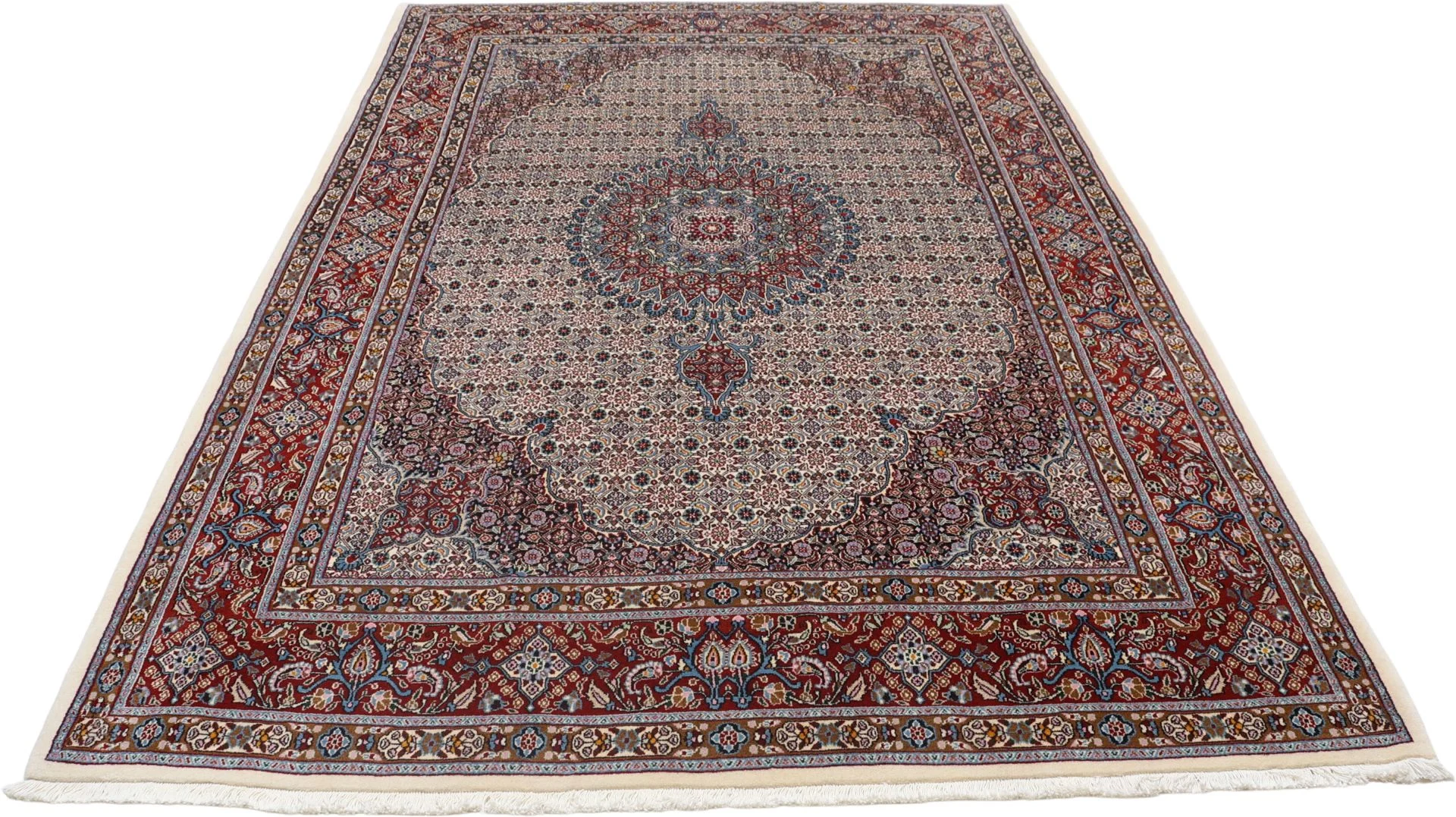 perserteppich-moud-205-x-305-cm-schurwolle-handgeknupft-floral-21 Hand-Knotted Wool Moud Persian Rug, 205 × 305 cm