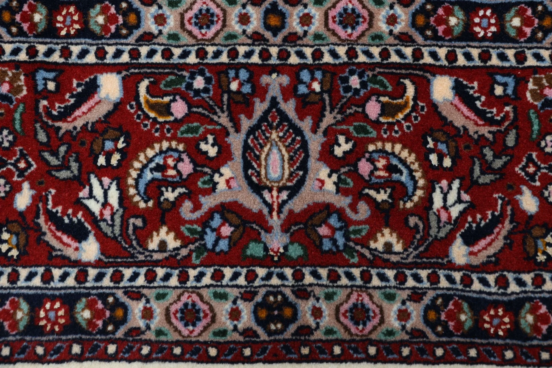 Hand-Knotted Wool & Silk Moud Persian Rug, 170 × 240 cm