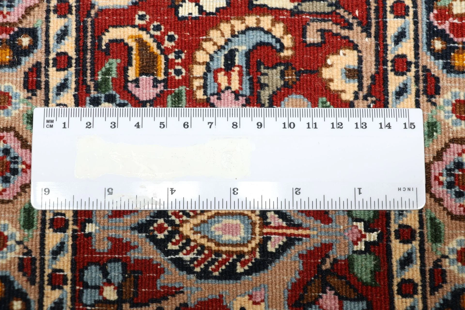 Hand-Knotted Wool & Silk Moud Persian Rug, 170 × 240 cm