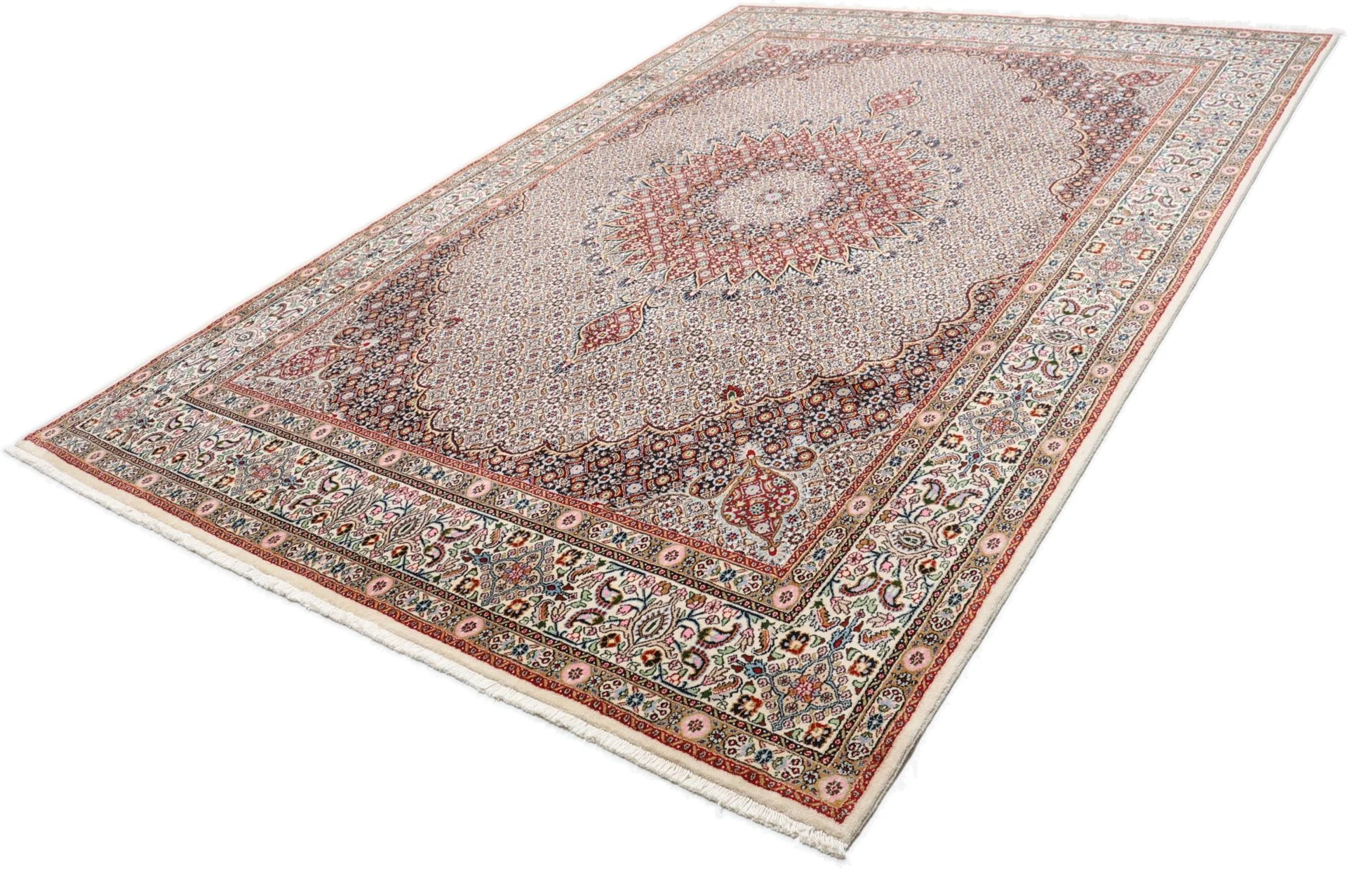 Moud Persian Rug — hand-knotted, 245 × 353 cm, Wool