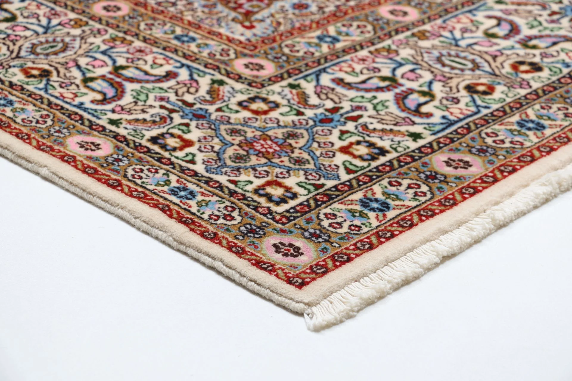 Moud Persian Rug — hand-knotted, 245 × 353 cm, Wool