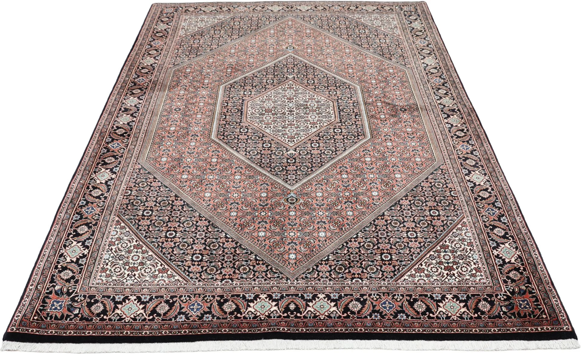 Bijar Persian Rug — hand-knotted, 170 × 240 cm, Wool & Silk