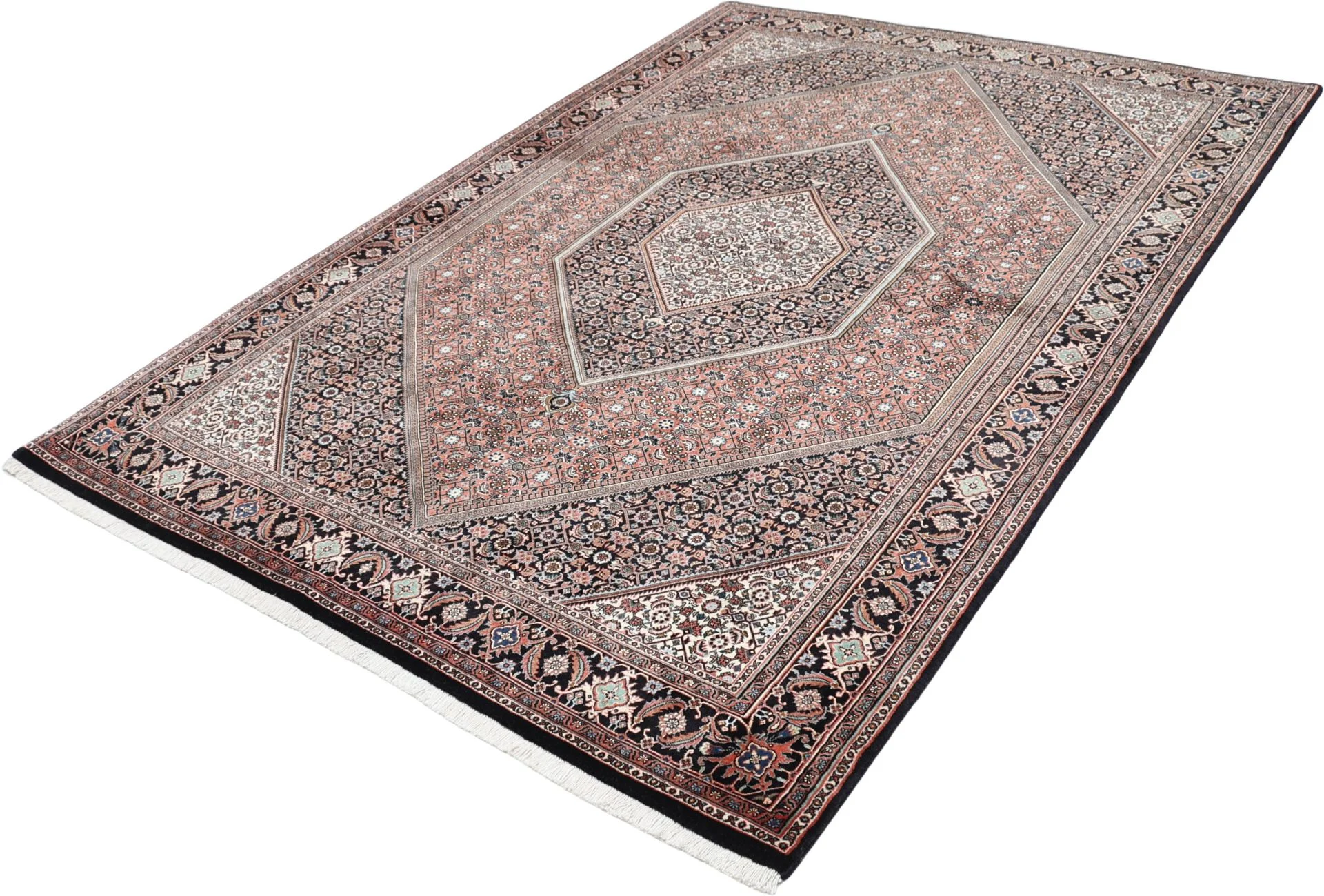 Bijar Persian Rug — hand-knotted, 170 × 240 cm, Wool & Silk