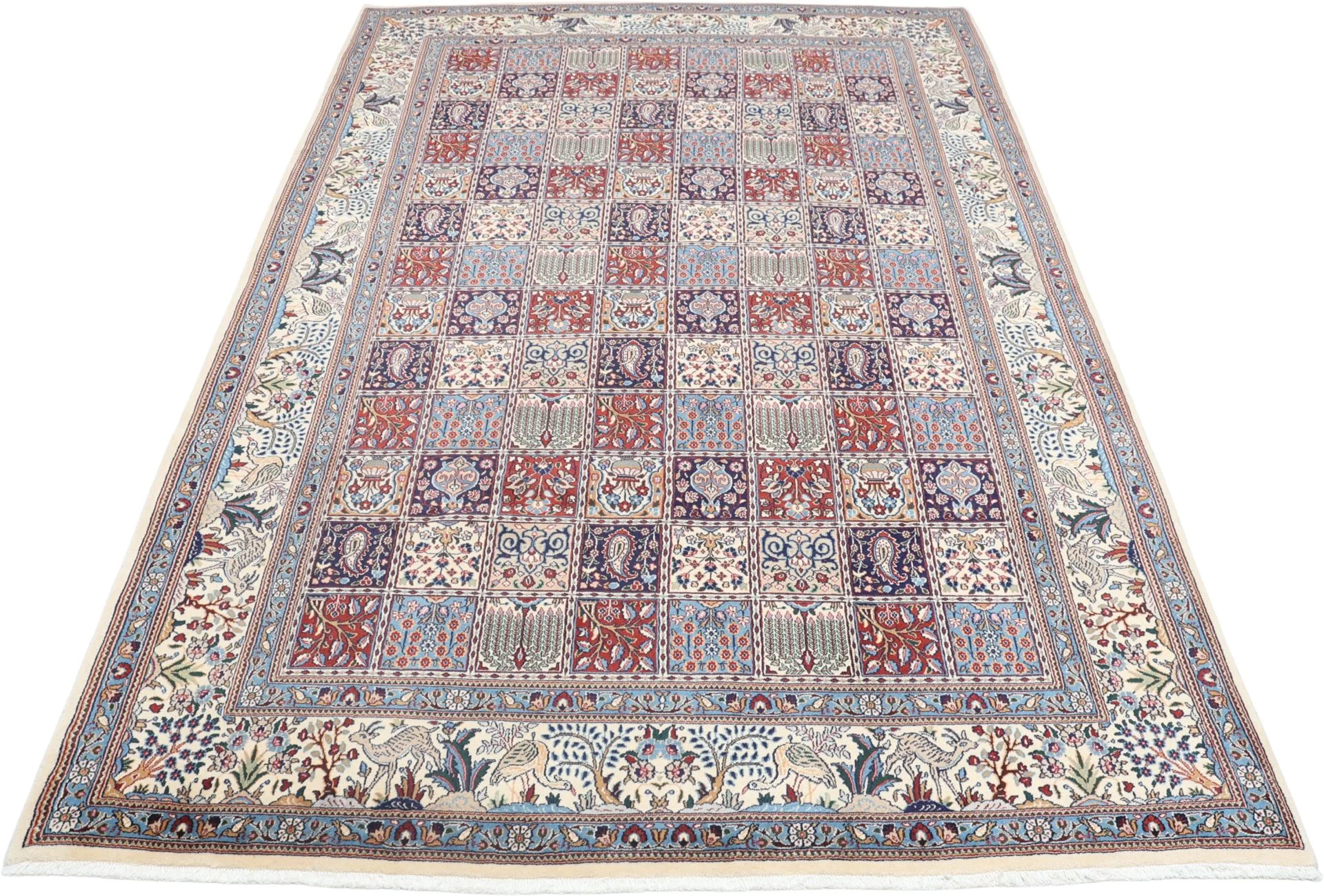 Moud Persian Rug — hand-knotted, 200 × 297 cm, Wool & Silk