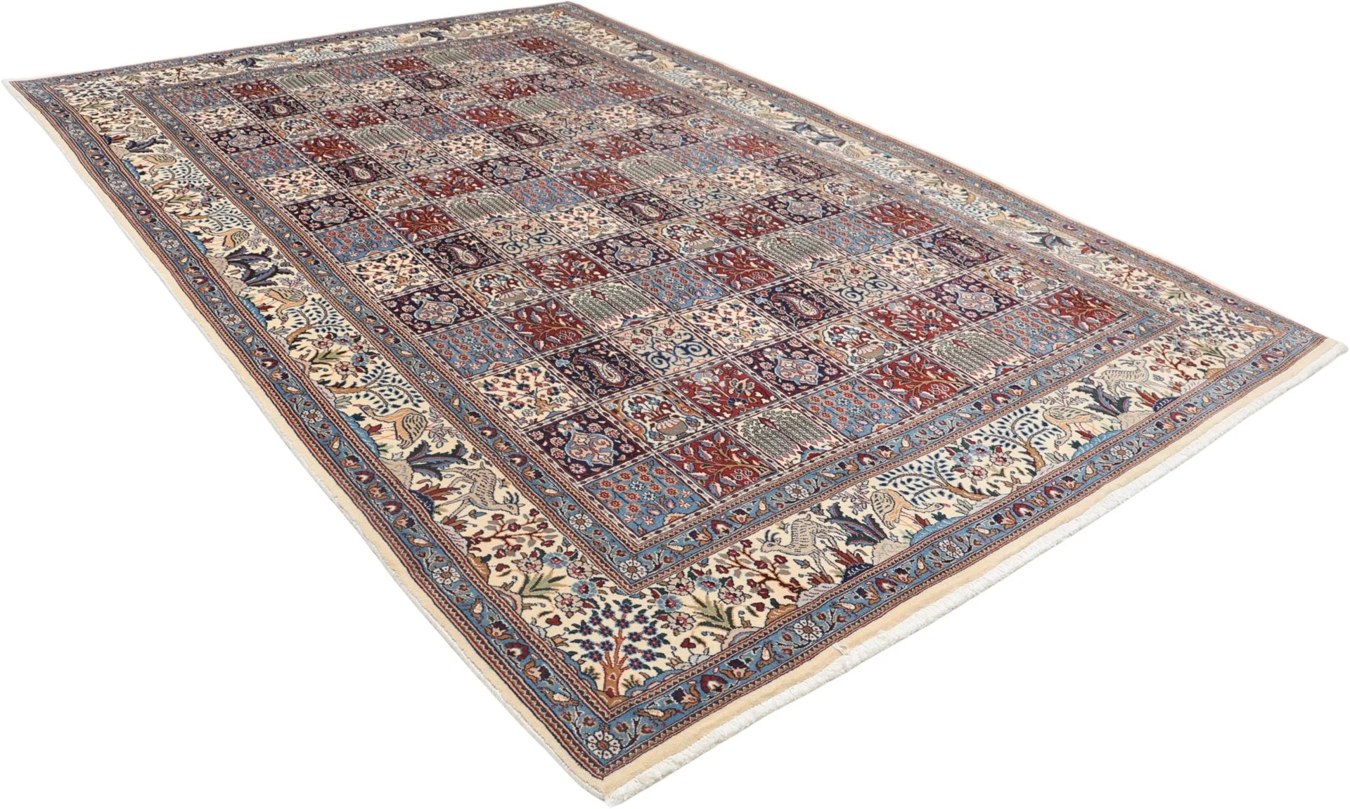 Moud Persian Rug — hand-knotted, 200 × 297 cm, Wool & Silk