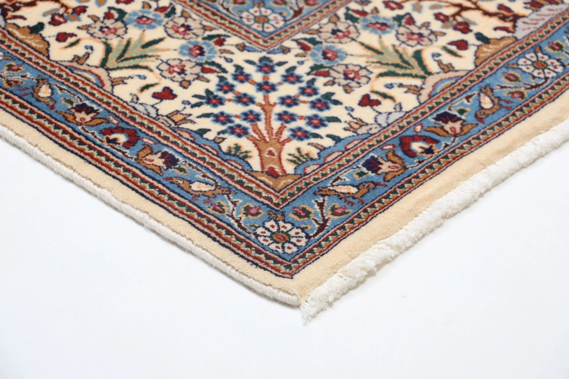 Moud Persian Rug — hand-knotted, 200 × 297 cm, Wool & Silk