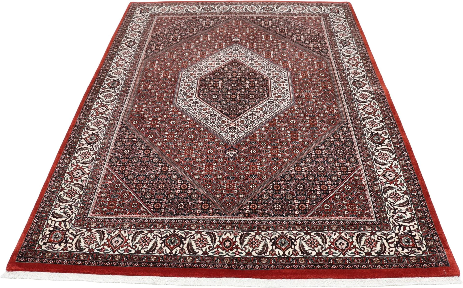Bijar Persian Rug 170 × 243 cm, Wool & Silk, hand-knotted