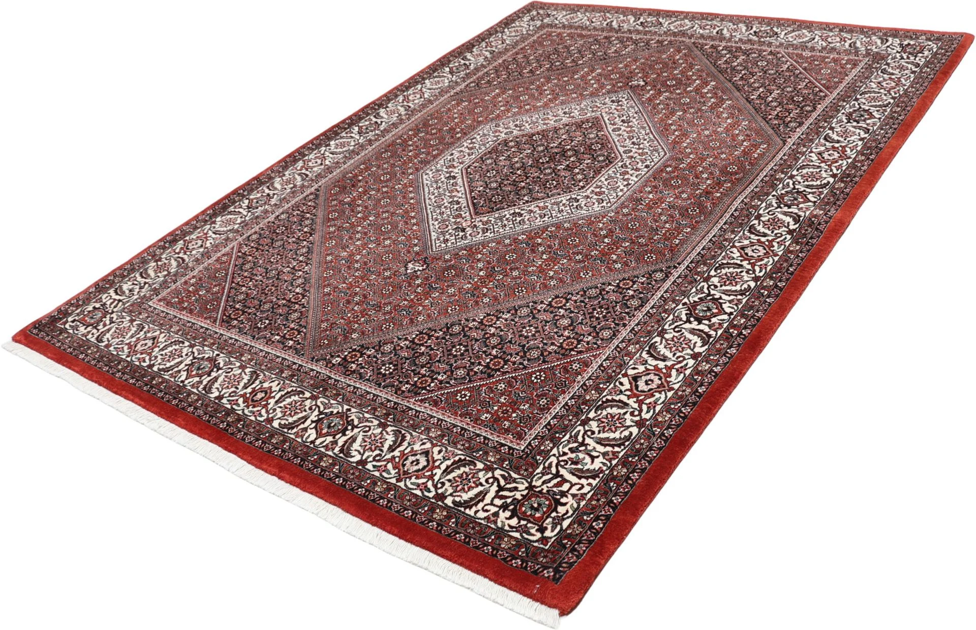Bijar Persian Rug 170 × 243 cm, Wool & Silk, hand-knotted
