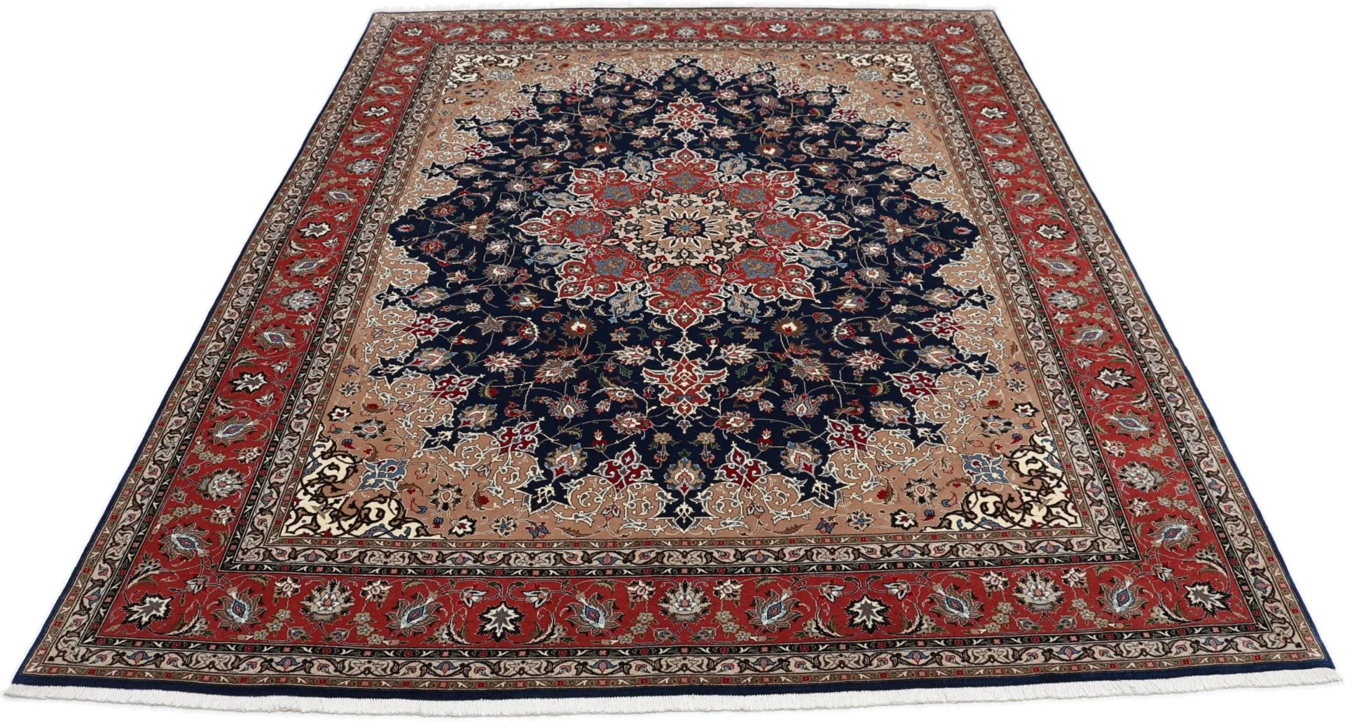 perserteppich-tabriz-200-x-248-cm-schurwolle-seide-handgeknupft-45 Tabriz Persian Rug — hand-knotted, 200 × 248 cm, Wool & Silk