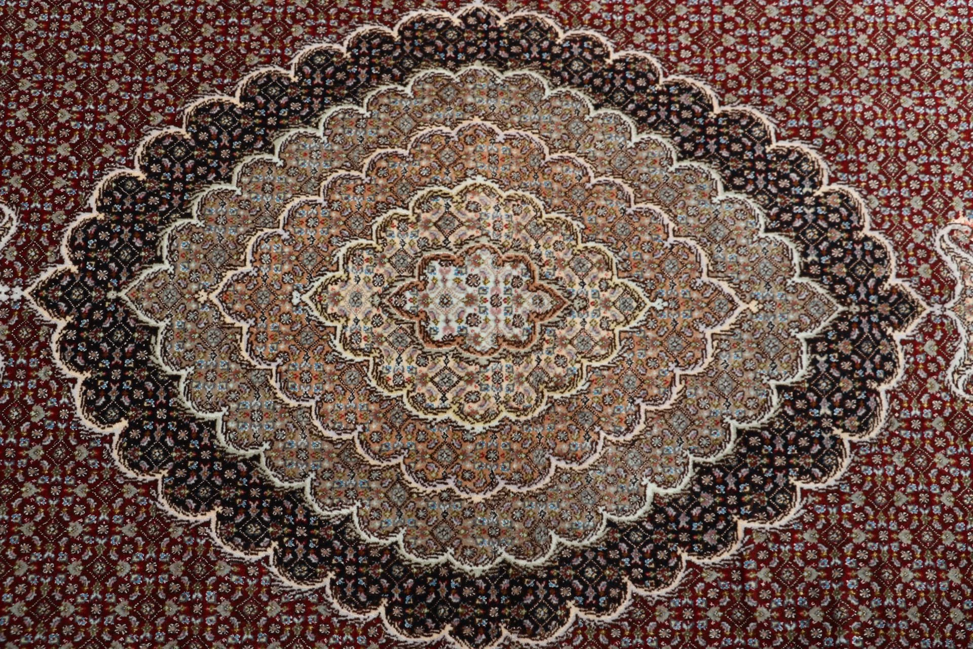 Tabriz Persian Rug 205 × 261 cm, Wool & Silk, hand-knotted